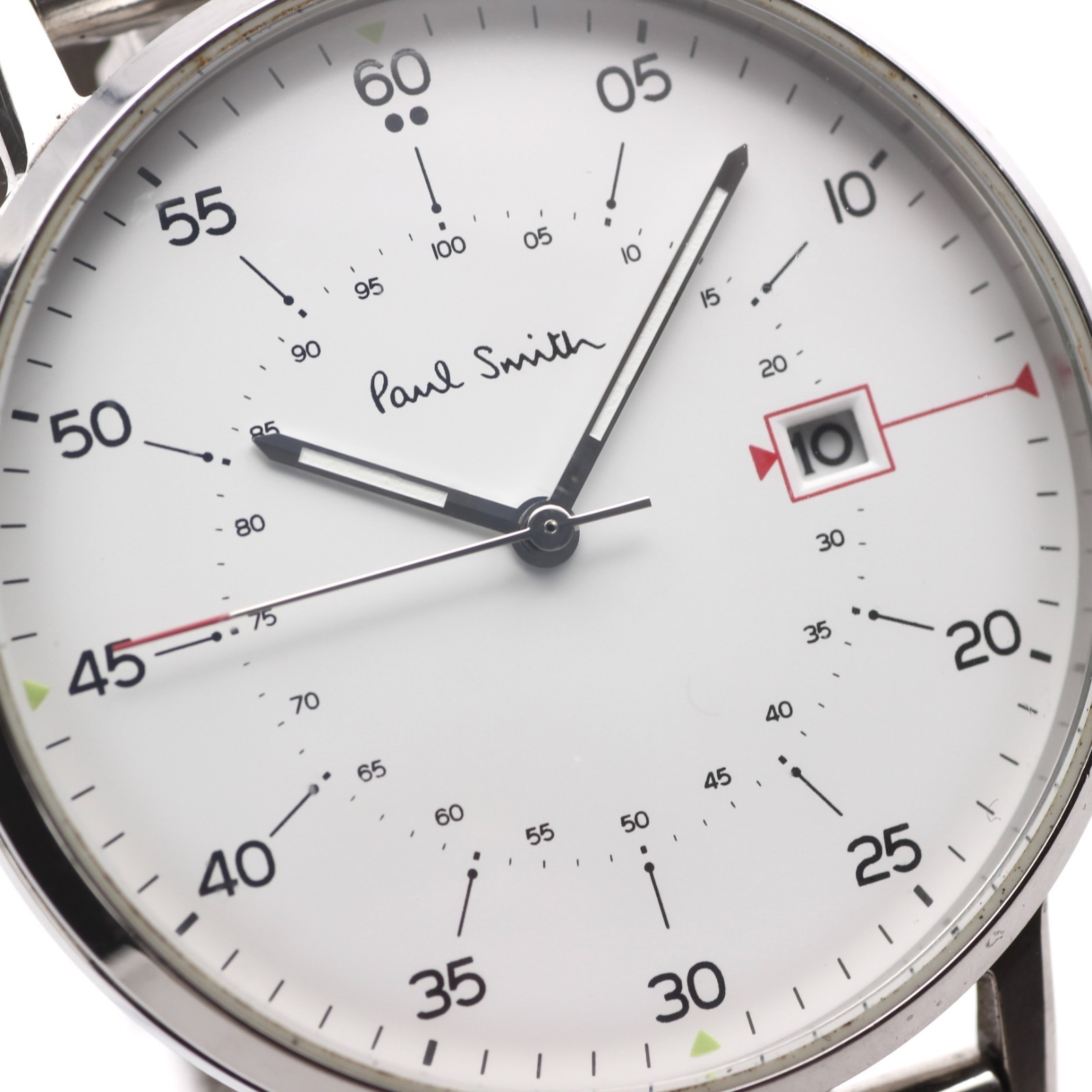 Paul Smith Closed Eyes 1007/65035 Men’s Watch Quartz Minimal White Dial 41mm JP