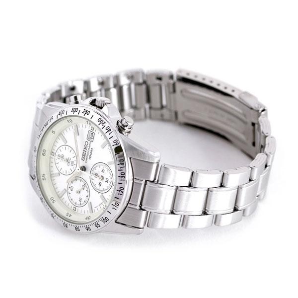 Seiko SND363P1 Chronograph Quartz Watch Black Dial Japan Movement Men