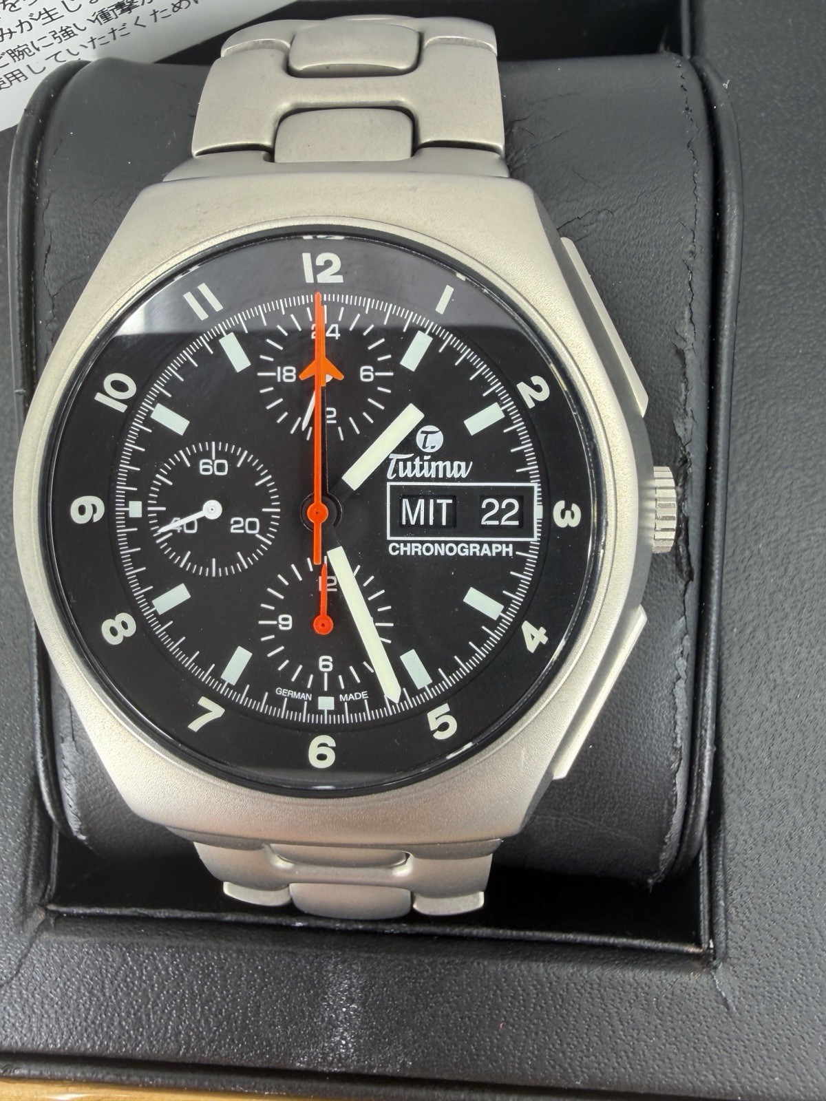 Rare 2019 Tutima NATO Military Chronograph 760-02