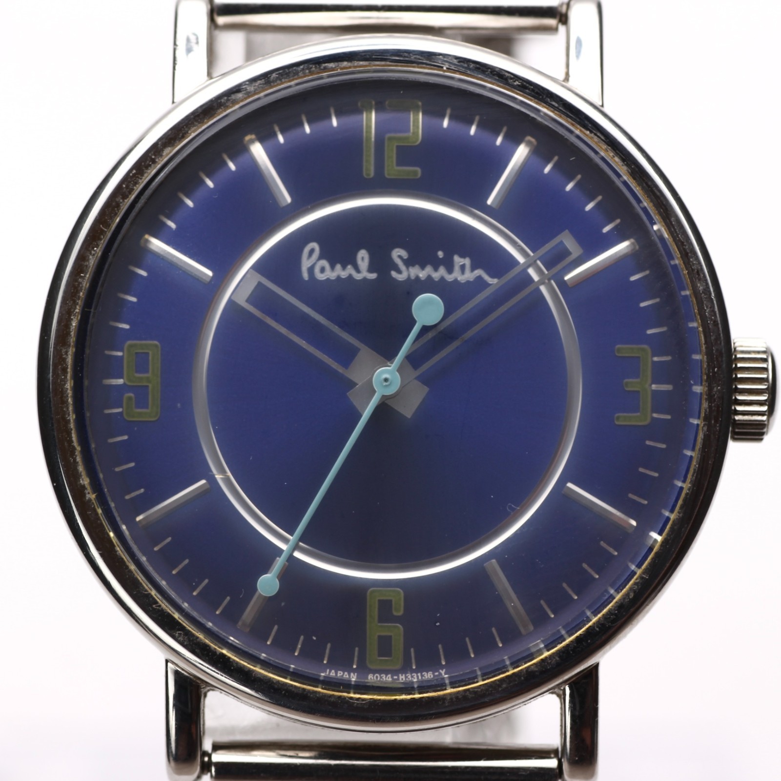 Paul Smith Closed Eyes 6034-H33136-Y Men’s Watch Quartz Blue Dial 36mm Japan