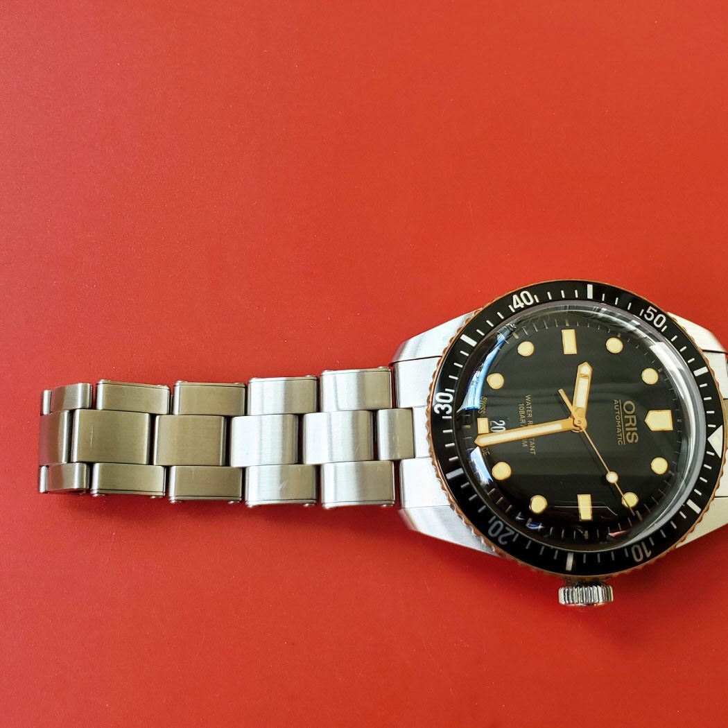 MEN’S ORIS DIVER 65 40MM AUTOMATIC 01 773 7707 4354 CARD LINKS CLEAN