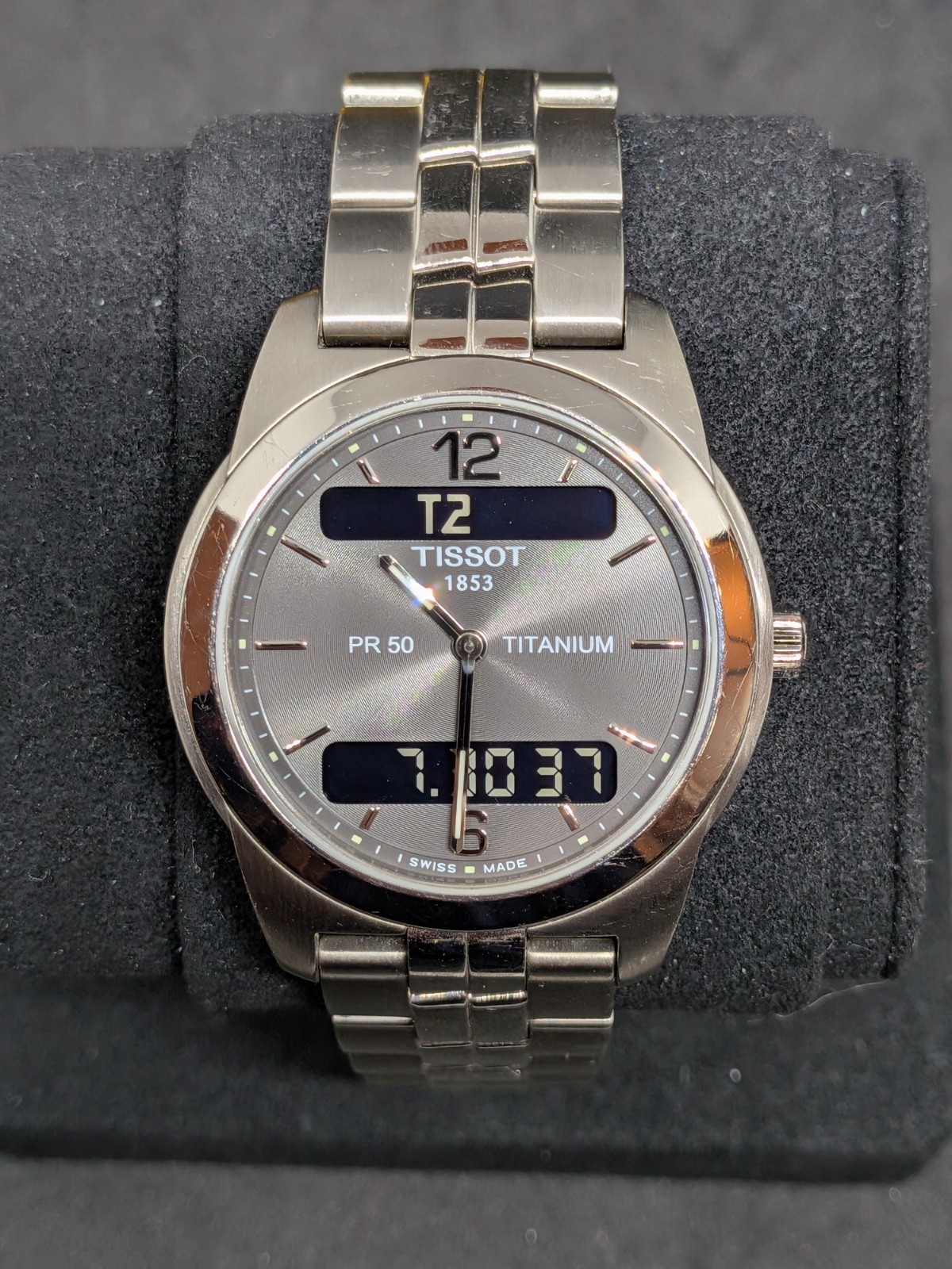 Tissot PR50 Titanium Watch Ref. J390/490 Quartz Working
