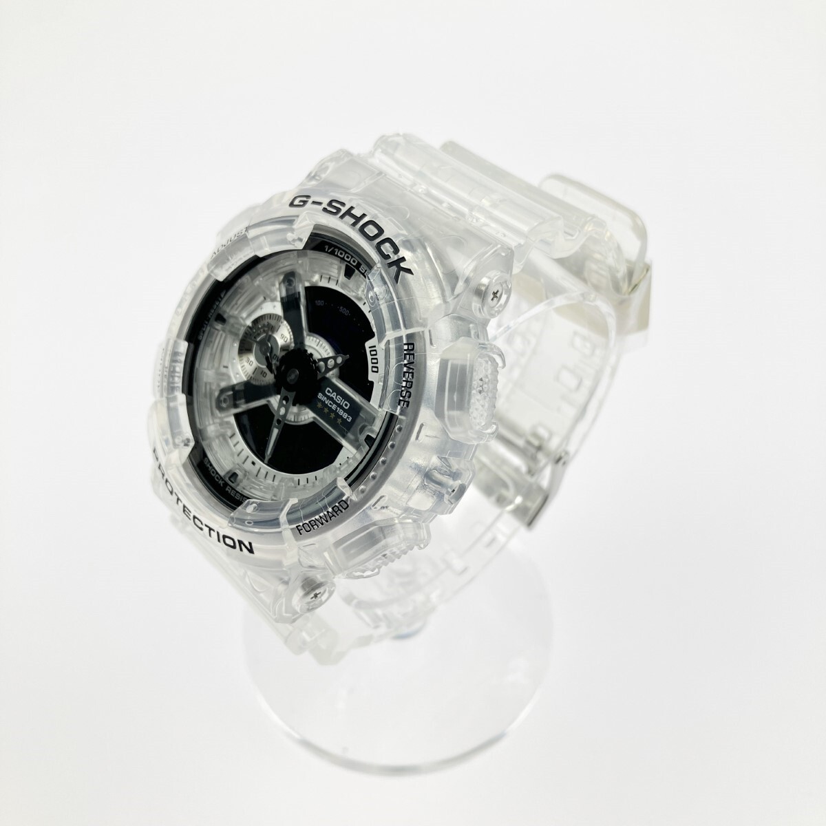 CASIO G SHOCK GA 114RX 7AJR 40th Anniversary Clear Remix Skeleton with Box and M