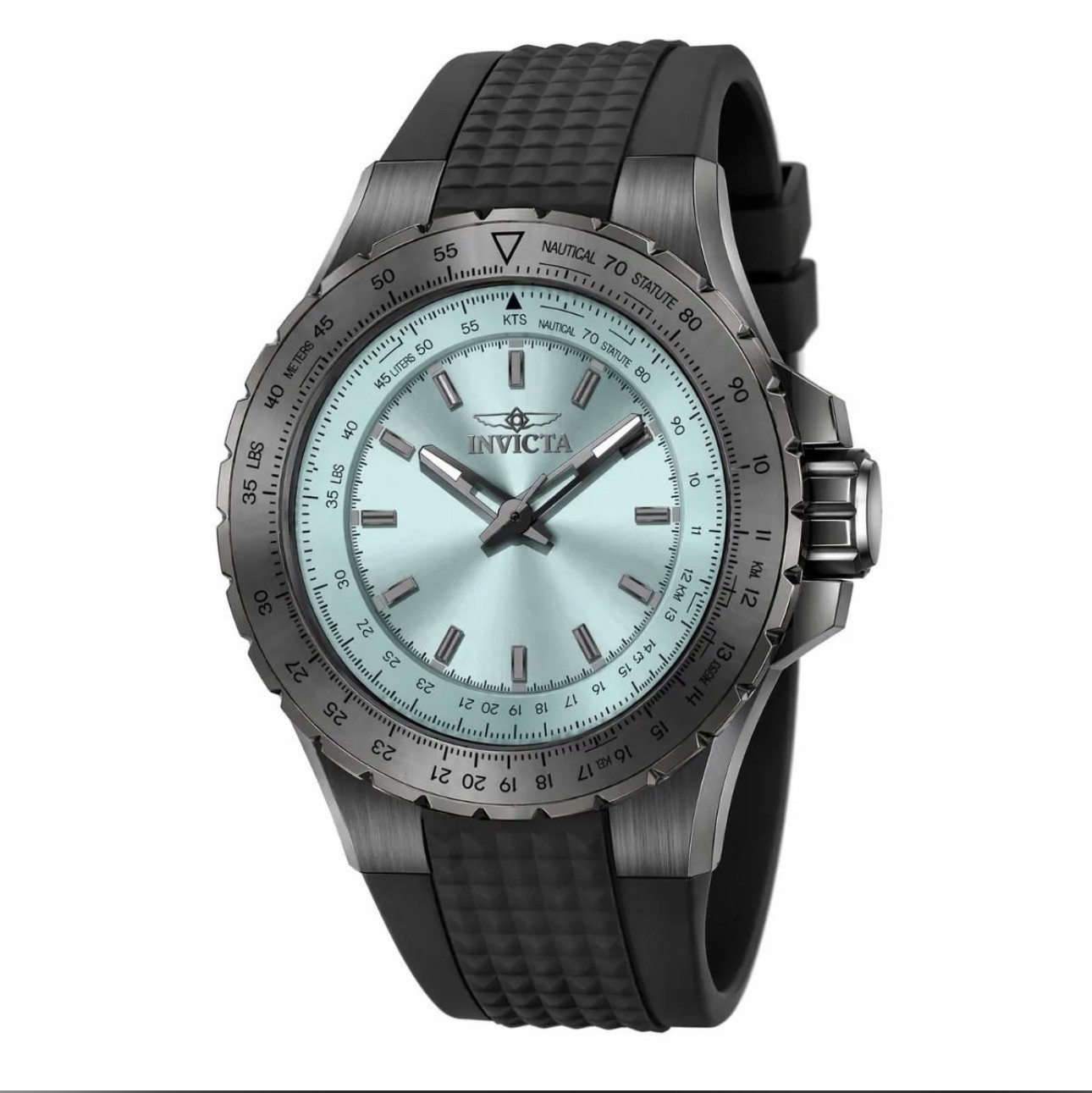 🔥 Invicta Aviator Black Blue/Black 50mm Mens Watch NIB🔥