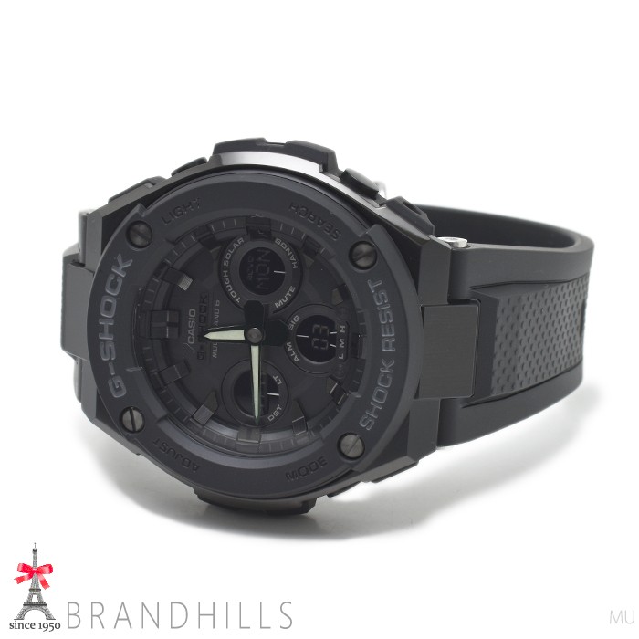 CASIO G SHOCK Men’s G STEEL Mid Size Series Solar Radio Resin SS GST W300G 1A1JF