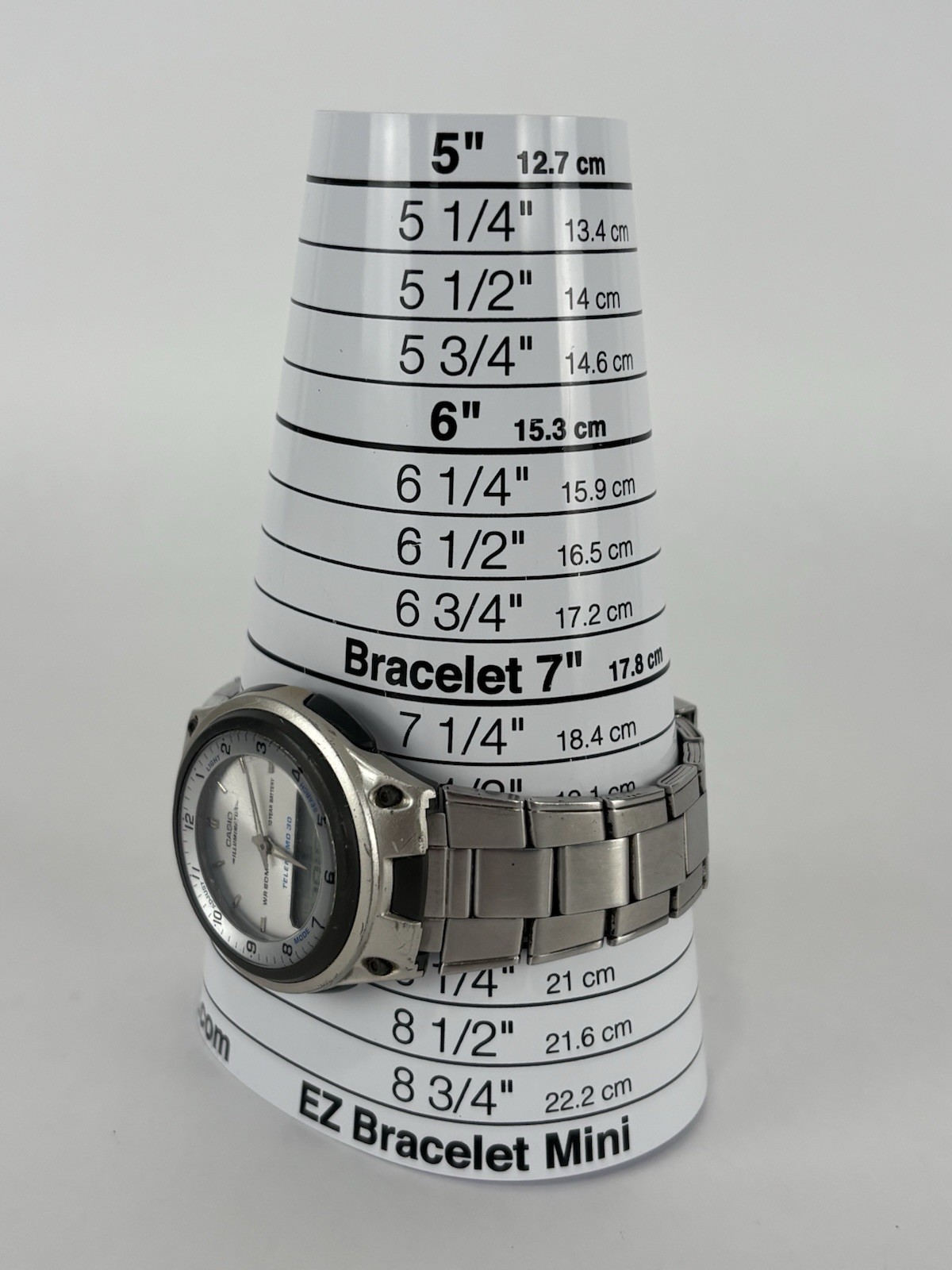 Casio Illuminator 40mm Silver Tone Digital/Analog Watch w/Bracelet & New Battery