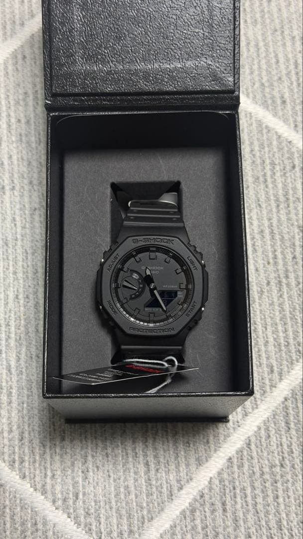 CASIO G-SHOCK GA-2100-1A1JF CasiOak All Black Carbon Core Guard Mens Watch NEW