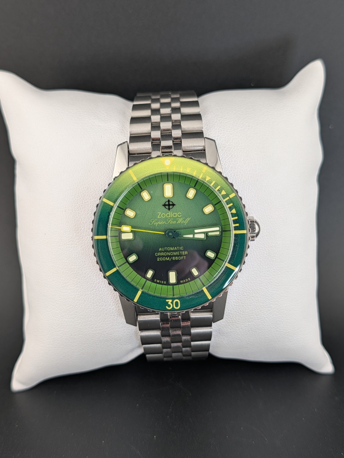 Zodiac Super Sea Wolf Compression Diver Automatic Pineapple Watch ZO9295