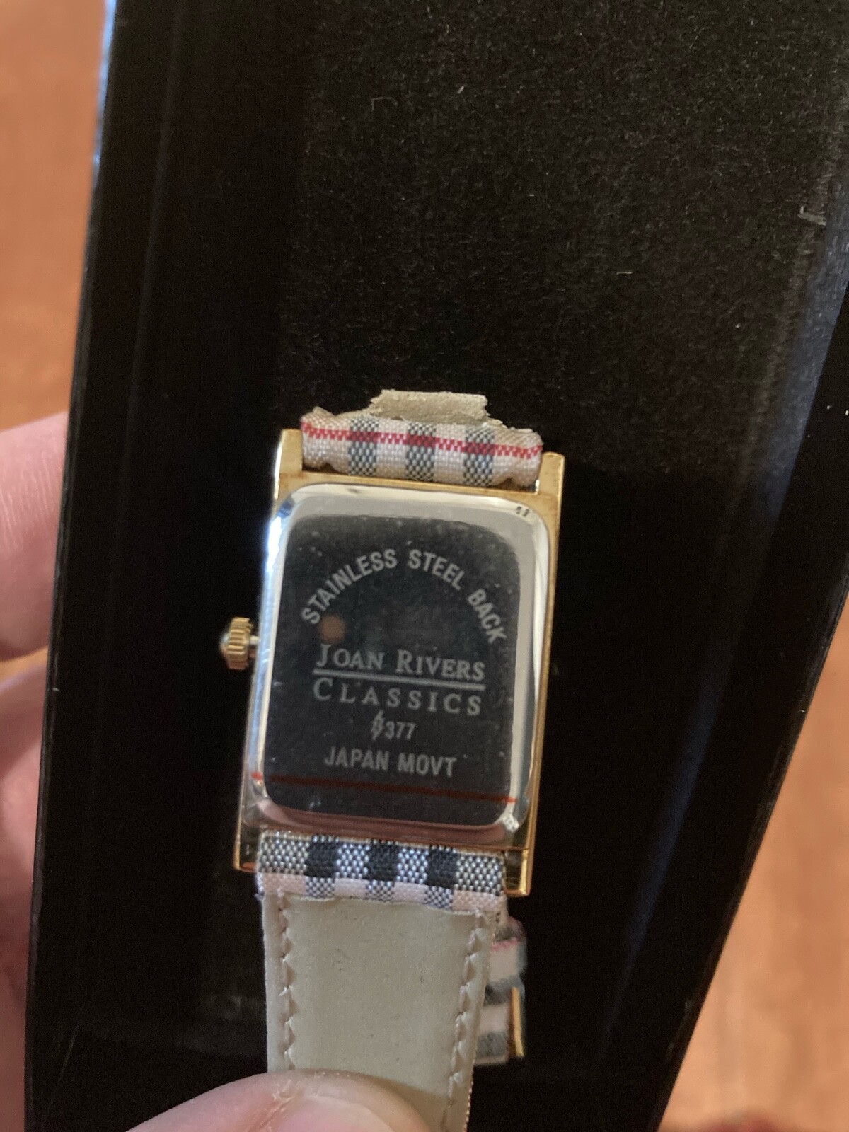 JOAN RIVERS CLASSICS COLLECTION WATCH PLAID BAND NOS,VTG