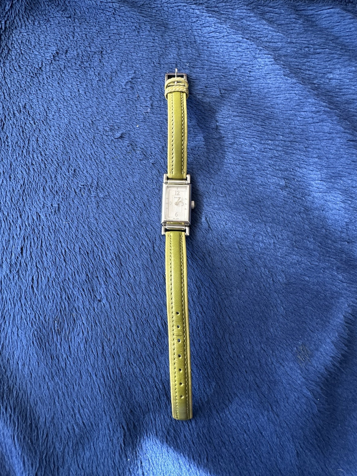 Vtg Women’s Coach Olive Green Women’s Watch, 0820, 8.5in Long