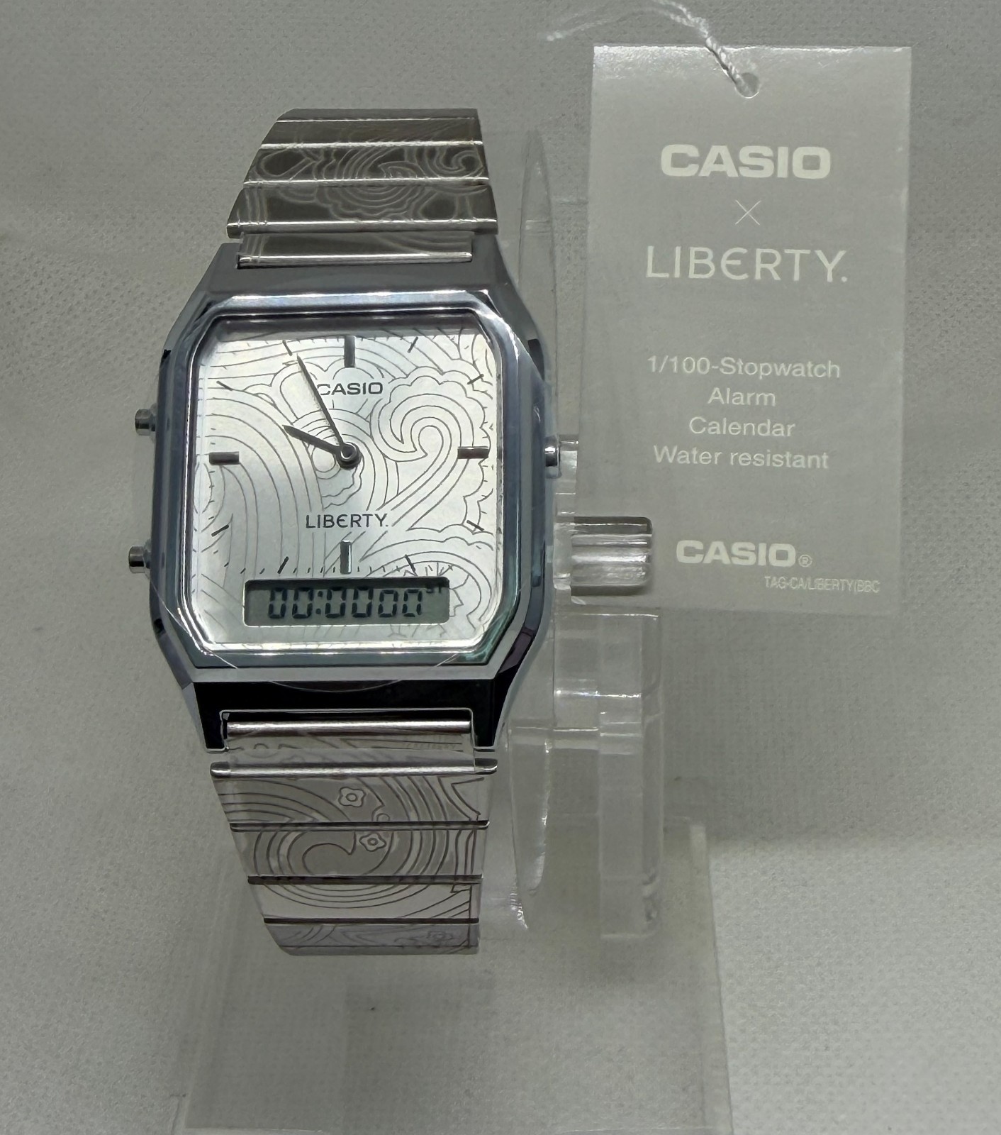 Casio AQ-230ELT-7ADR x Liberty Analog Digital Paisley Unisex Watch