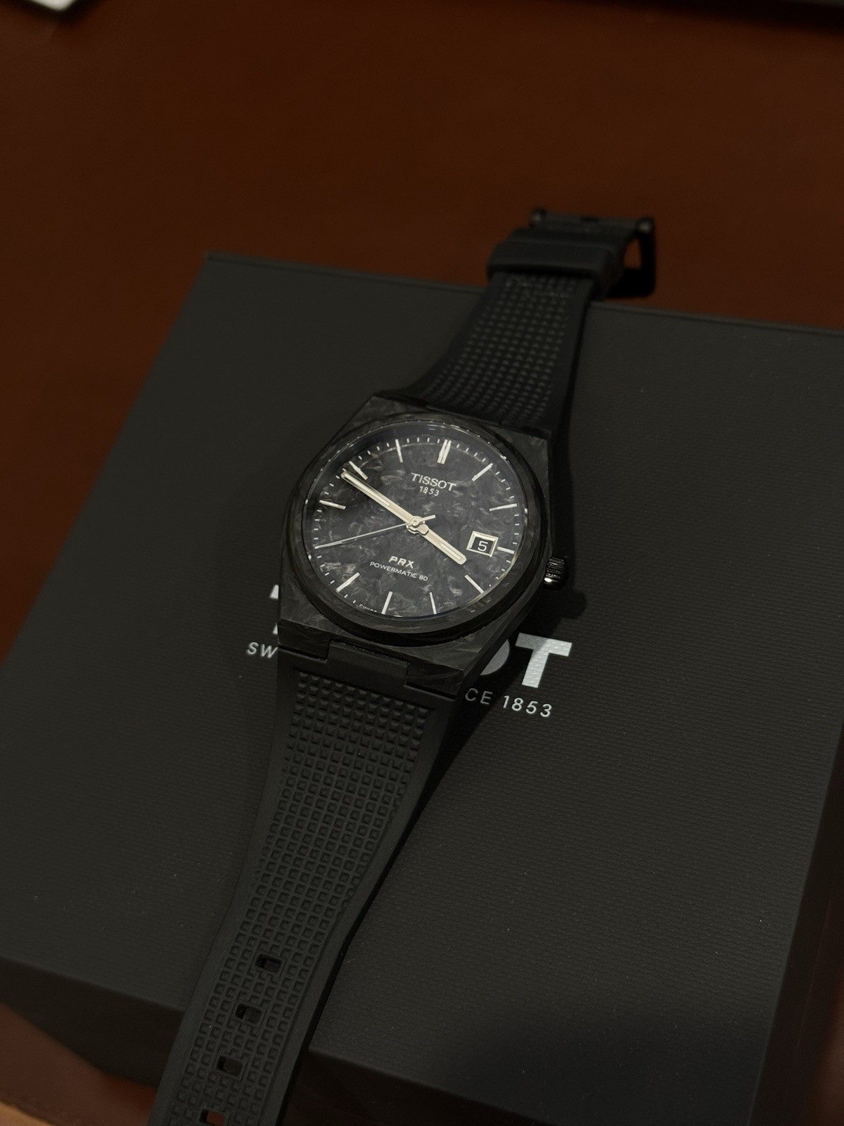 Tissot PRX Forged Carbon Powermatic 80 Automatic Watch 40mm
