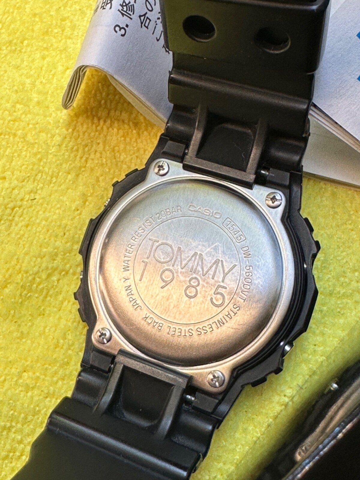 Casio G-SHOCK TOMMY N.Y.C dw-5600 collaboration 1985 DW-5600VT limited edition