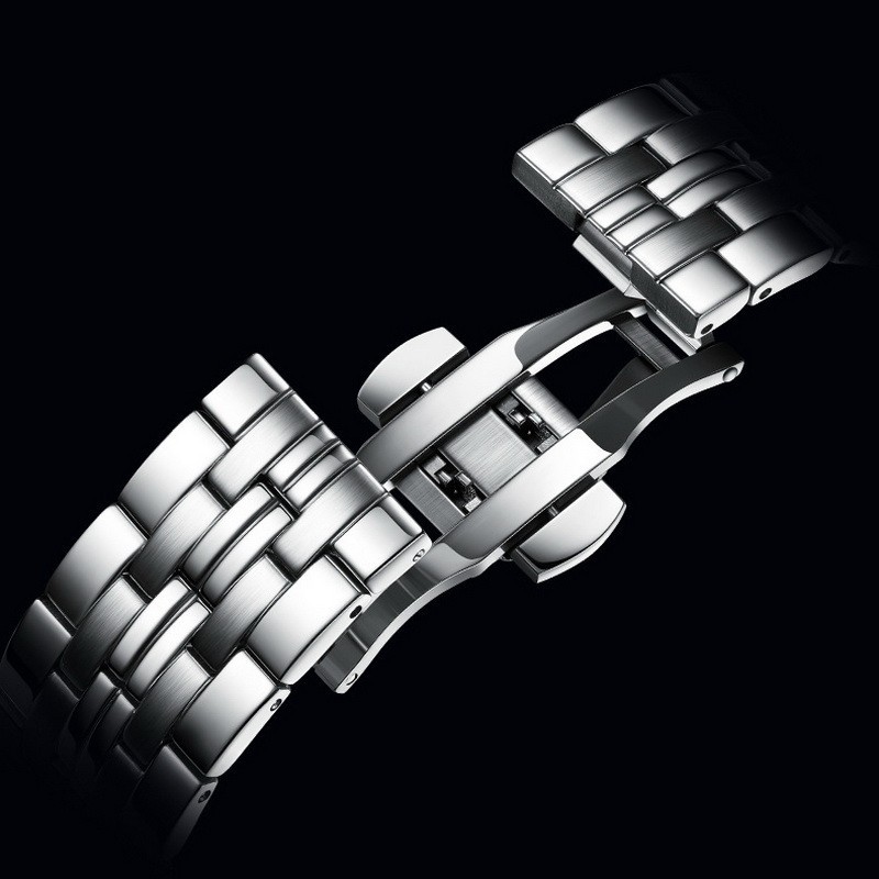 MARK FAIRWHALE Men Tonneau Multifunction Tourbillon Mechanical Automatic Watch