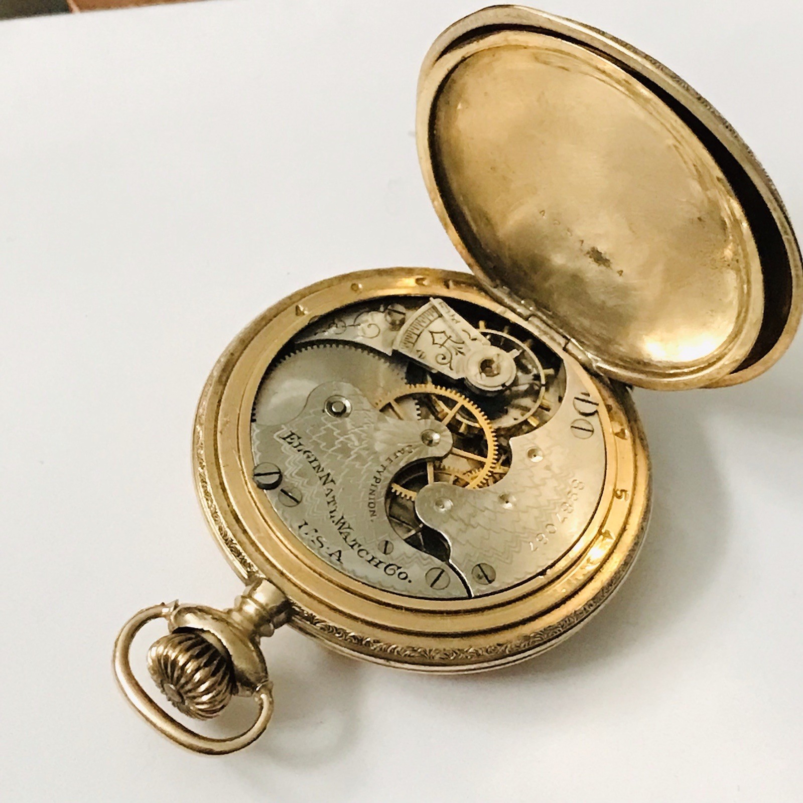 Antique 1900 Elgin Pocket Watch 6s RS Special Gold Filled Mens Runs