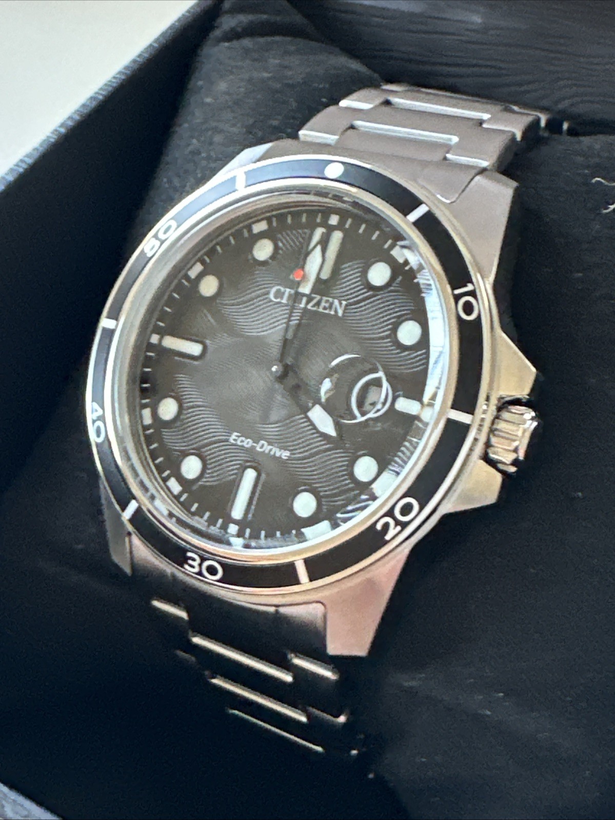 Citizen Marine 1810 Eco-Drive Black Dial Men’s Watch AW1816-89E