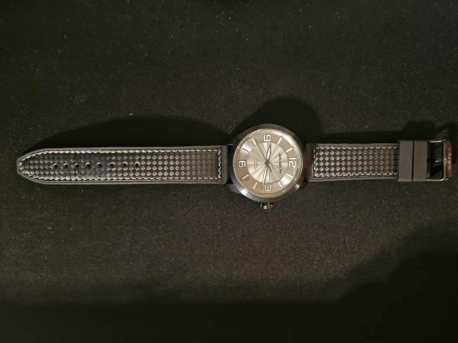 Aragon Caprice Pilot Automatic A189 Watch 48mm NH35A Day Date 200M w/ Box…
