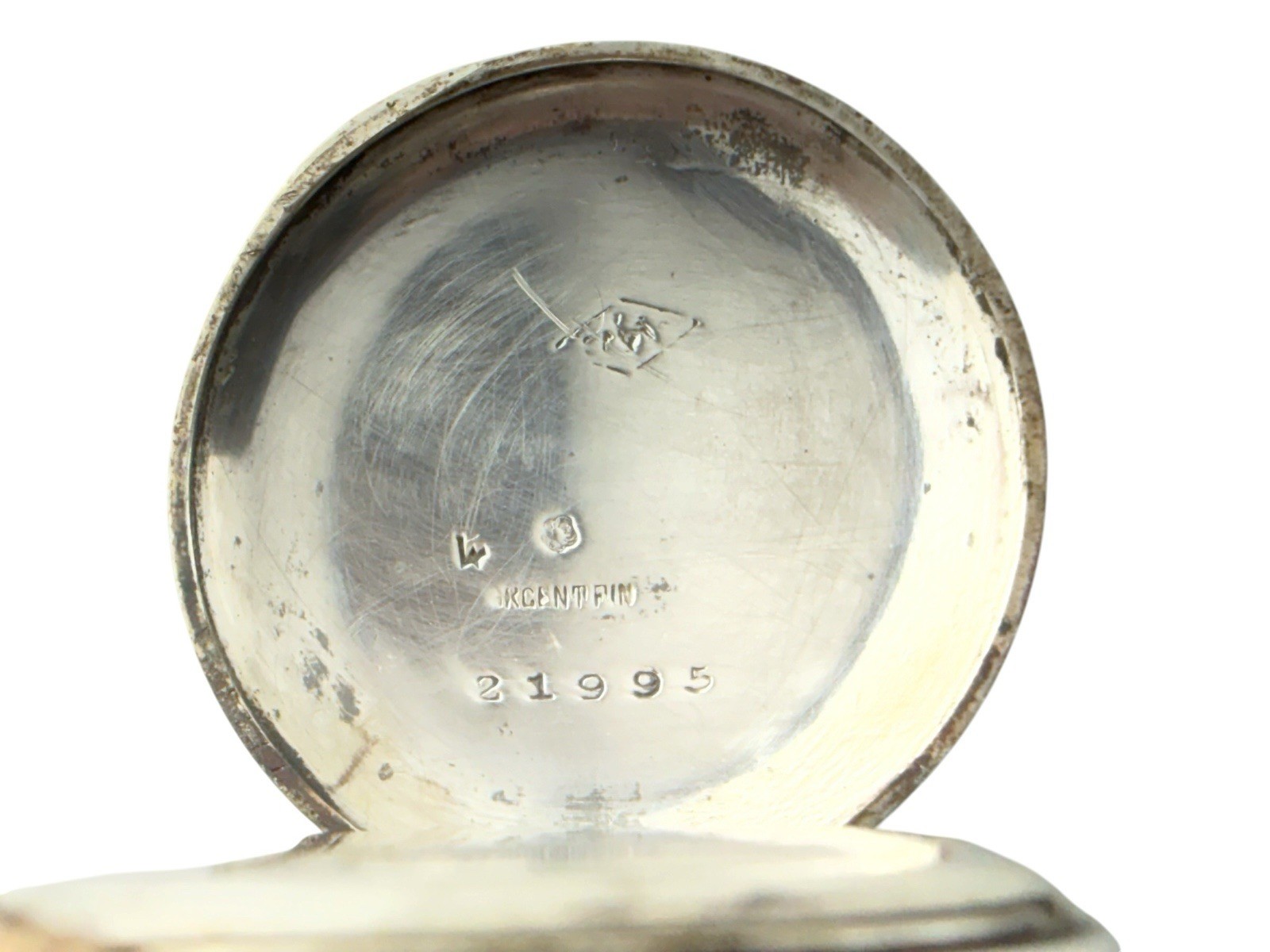Antique Sterling Silver Pocket Watch 29mm RUNS GREAT