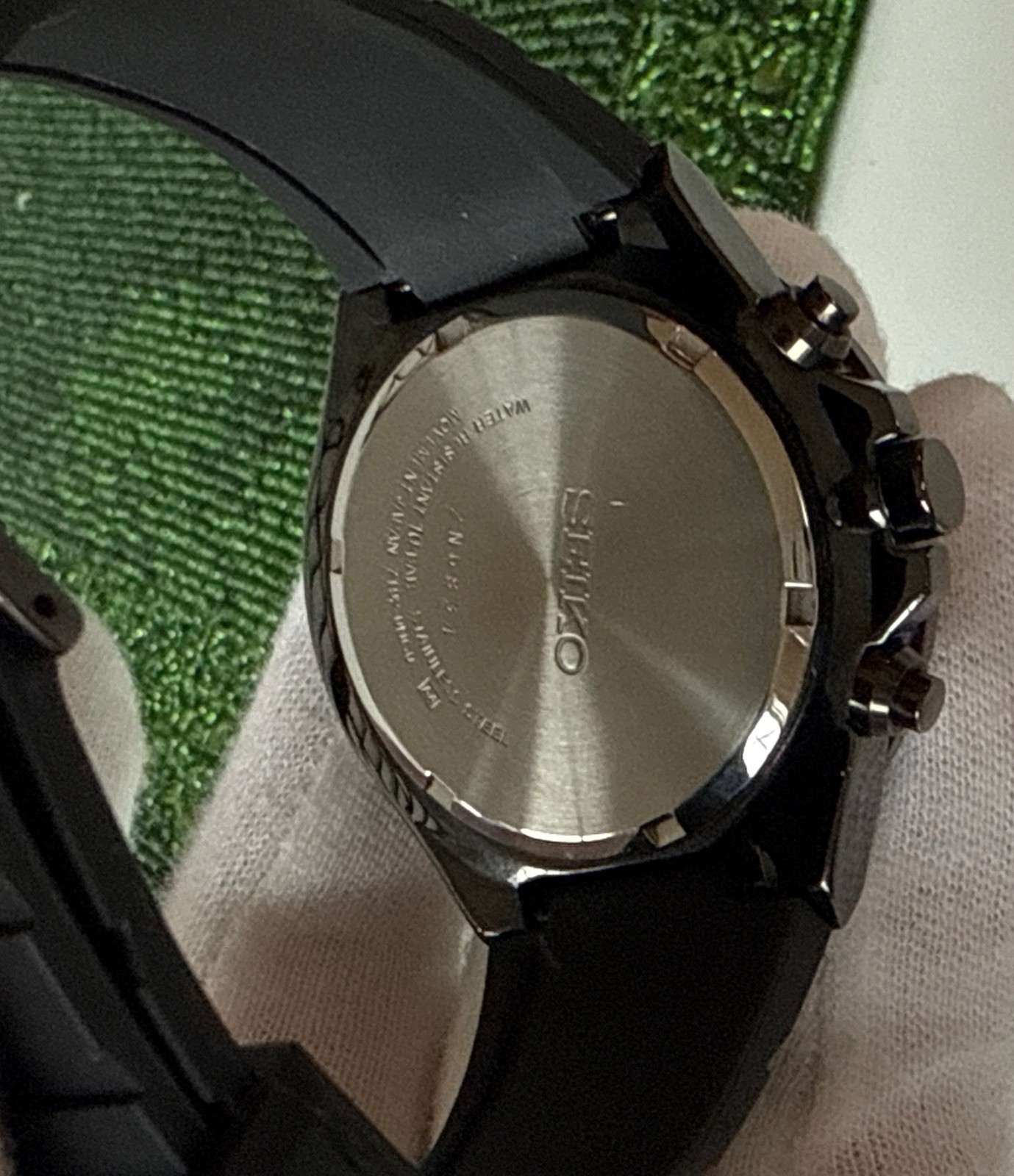 Seiko Chronograph 100m Rubber Band Men’s Watch SNDD61P1 Mint