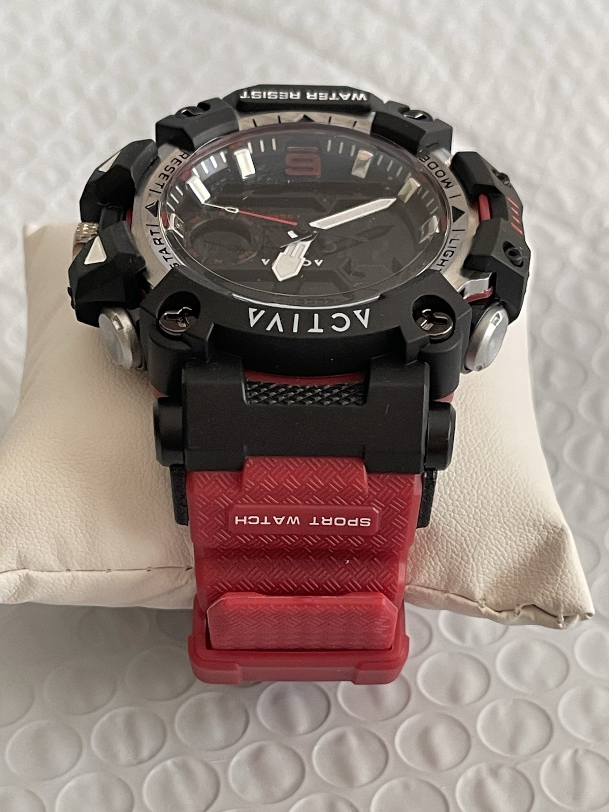 Activa X Invicta Analog & Digital Men’s Watch – 49mm. Red & Black NEW