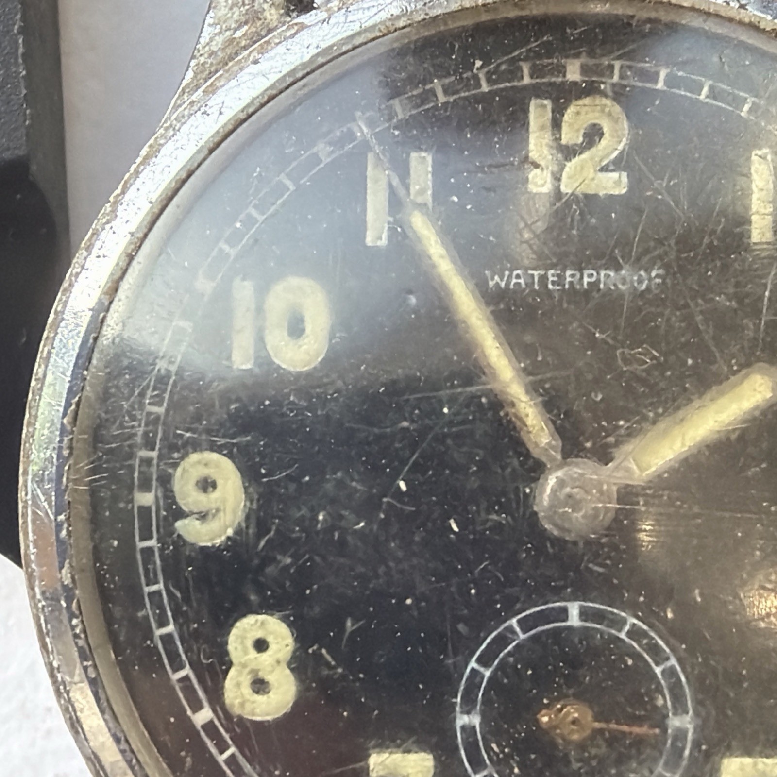 AV11 Remington Military Style Lumed Mens 33mm Mechanical Watch For Repair As Is