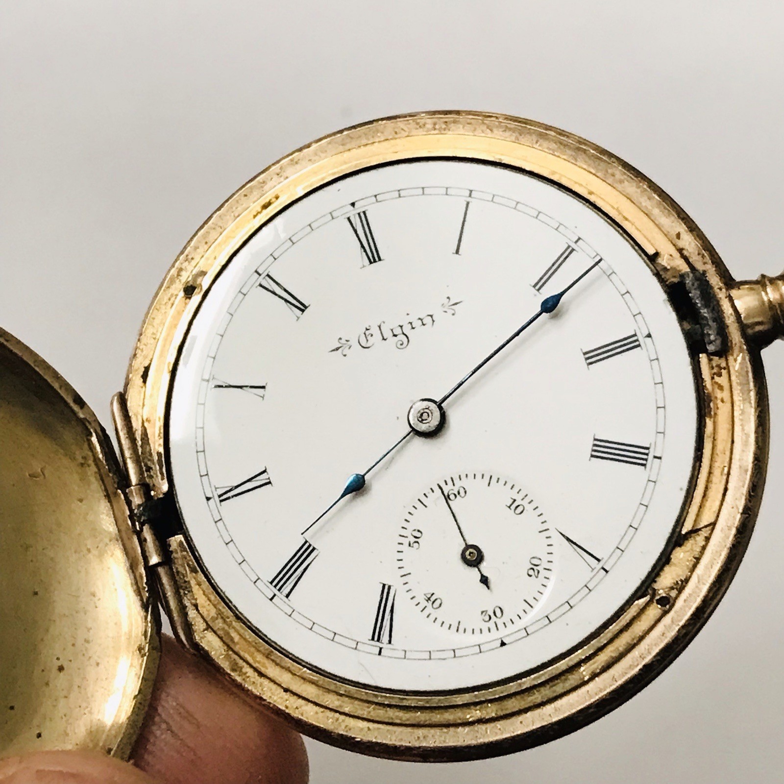 Antique 1900 Elgin Pocket Watch 6s RS Special Gold Filled Mens Runs