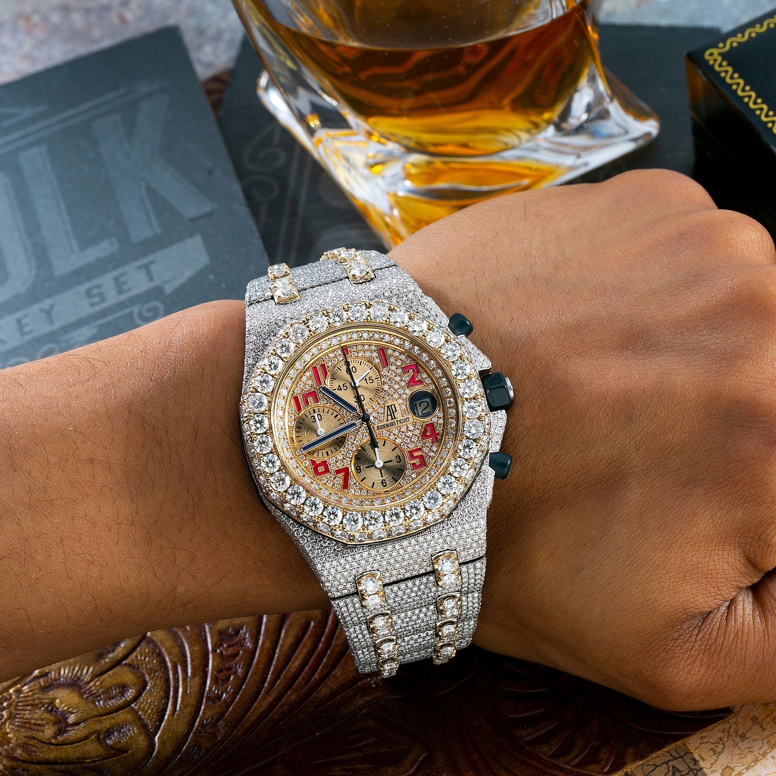 Audemars Piguet Royal Oak Offshore Chronograph 42mm Iced Out 31.75 CT – 26170ST