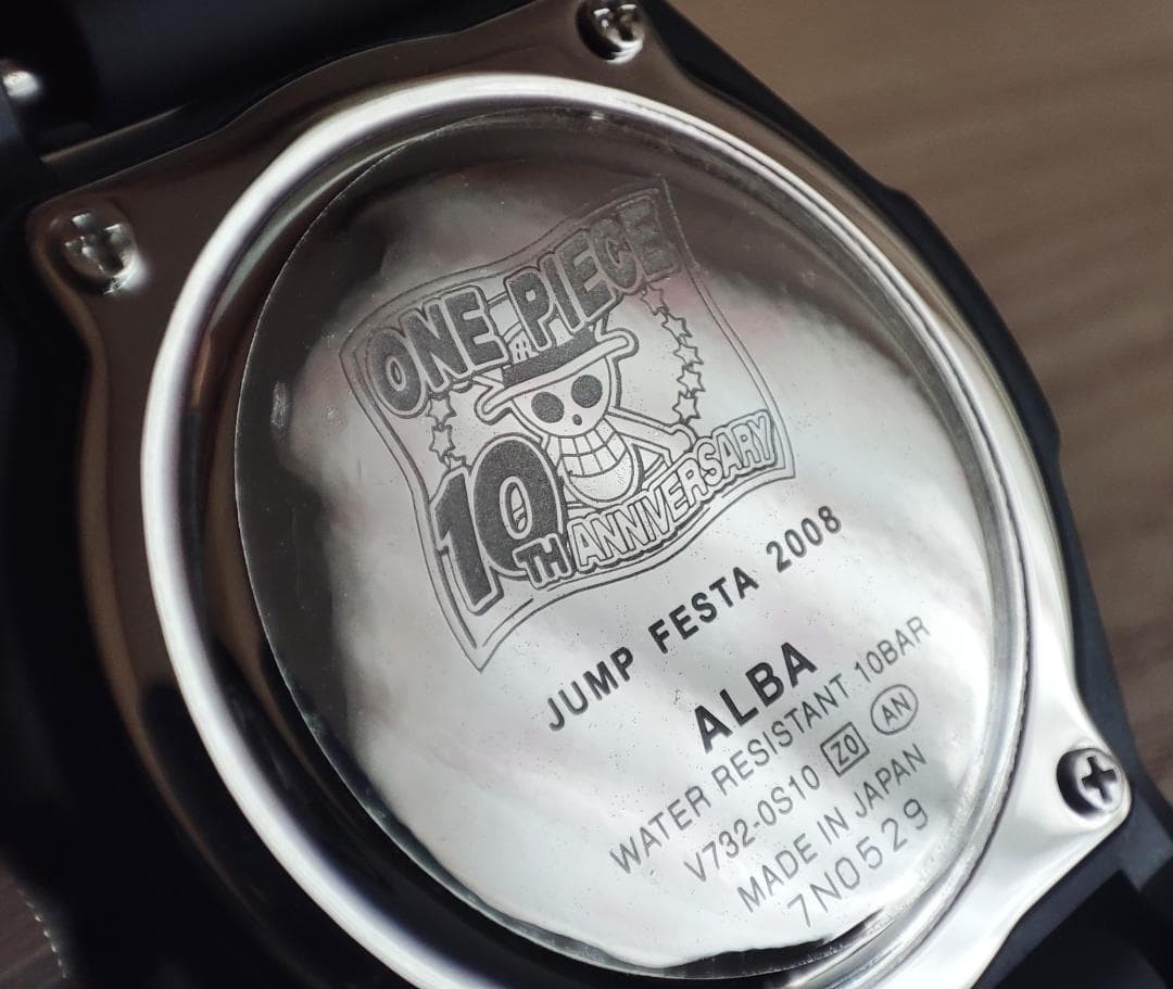 Rare ONE PIECE 10th Anniversary ALBA SEIKO Watch Jump Festa 2008 Unused Japan