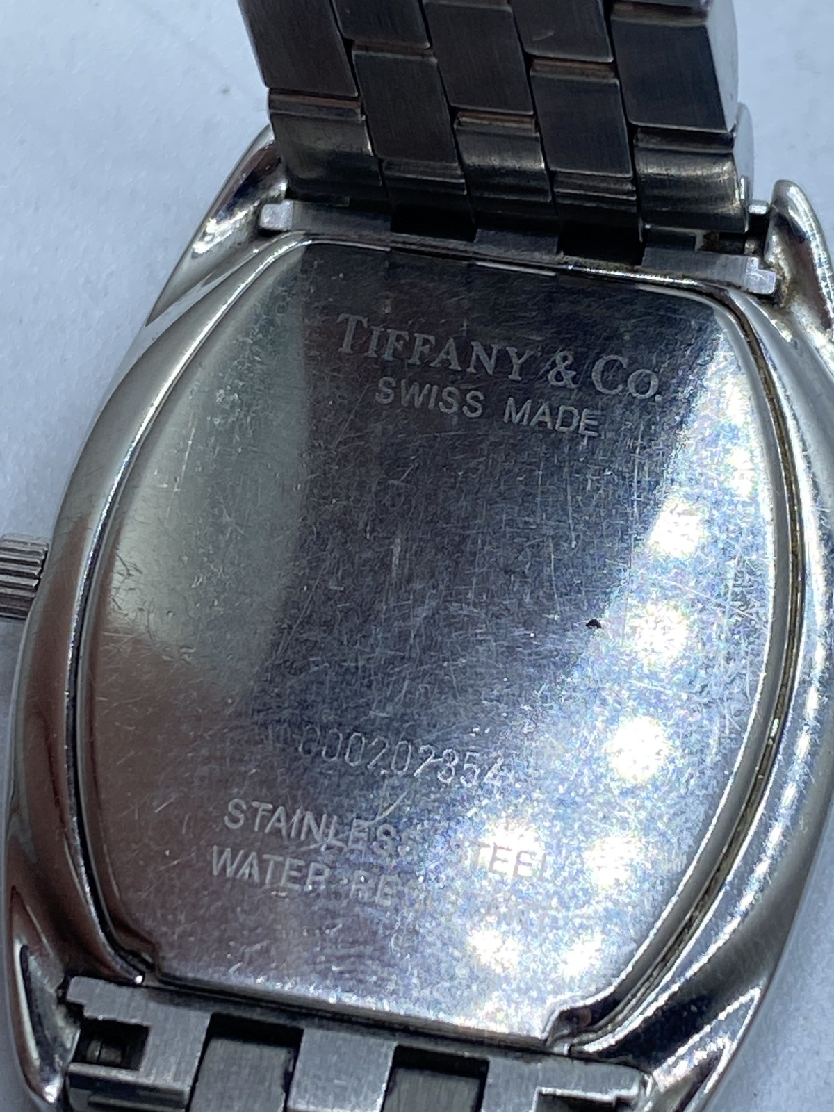 Tiffany & Co. Women’s Quartz Watch Stainless Steel Tonneau Case 26mm Swiss Made