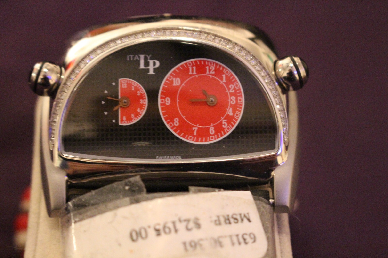 ITALY LP LORENZO POZZAN DESIGN DIAMOND BEZEL NEW OLD STOCK!