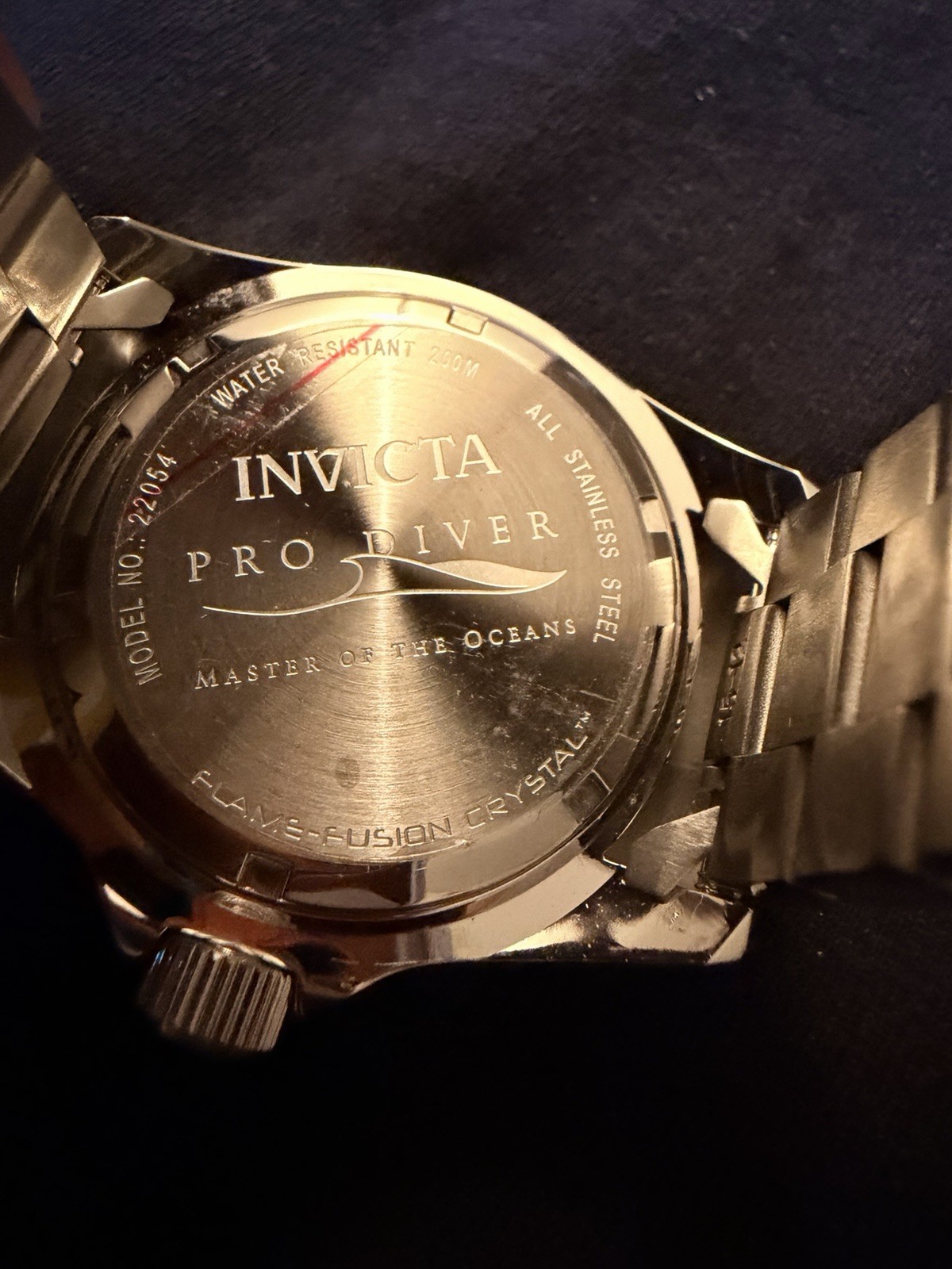 Invicta Pro Diver Men’s Quartz Date Black Dial Steel Bracelet 40mm 200m