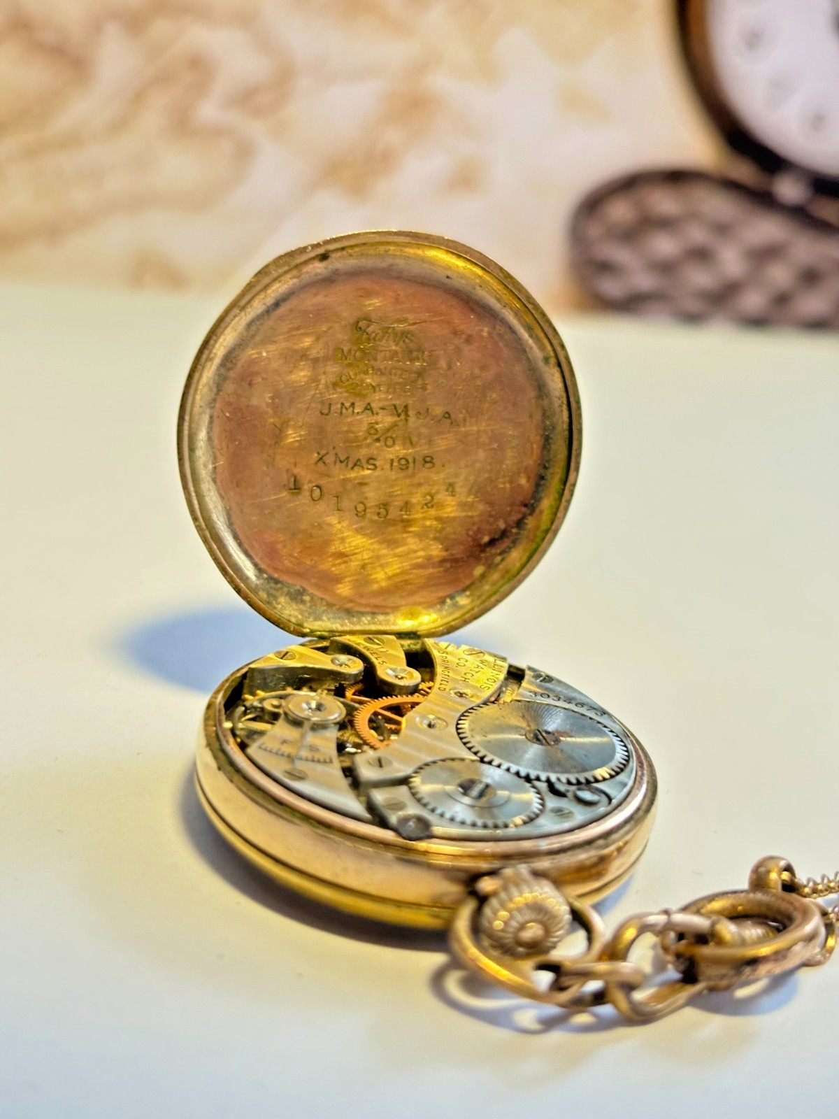 RARE 1916 Illinois Pocket Watch Grade 21 Model 3 Size 3/0s – RUN OF ONLY 1,000 –
