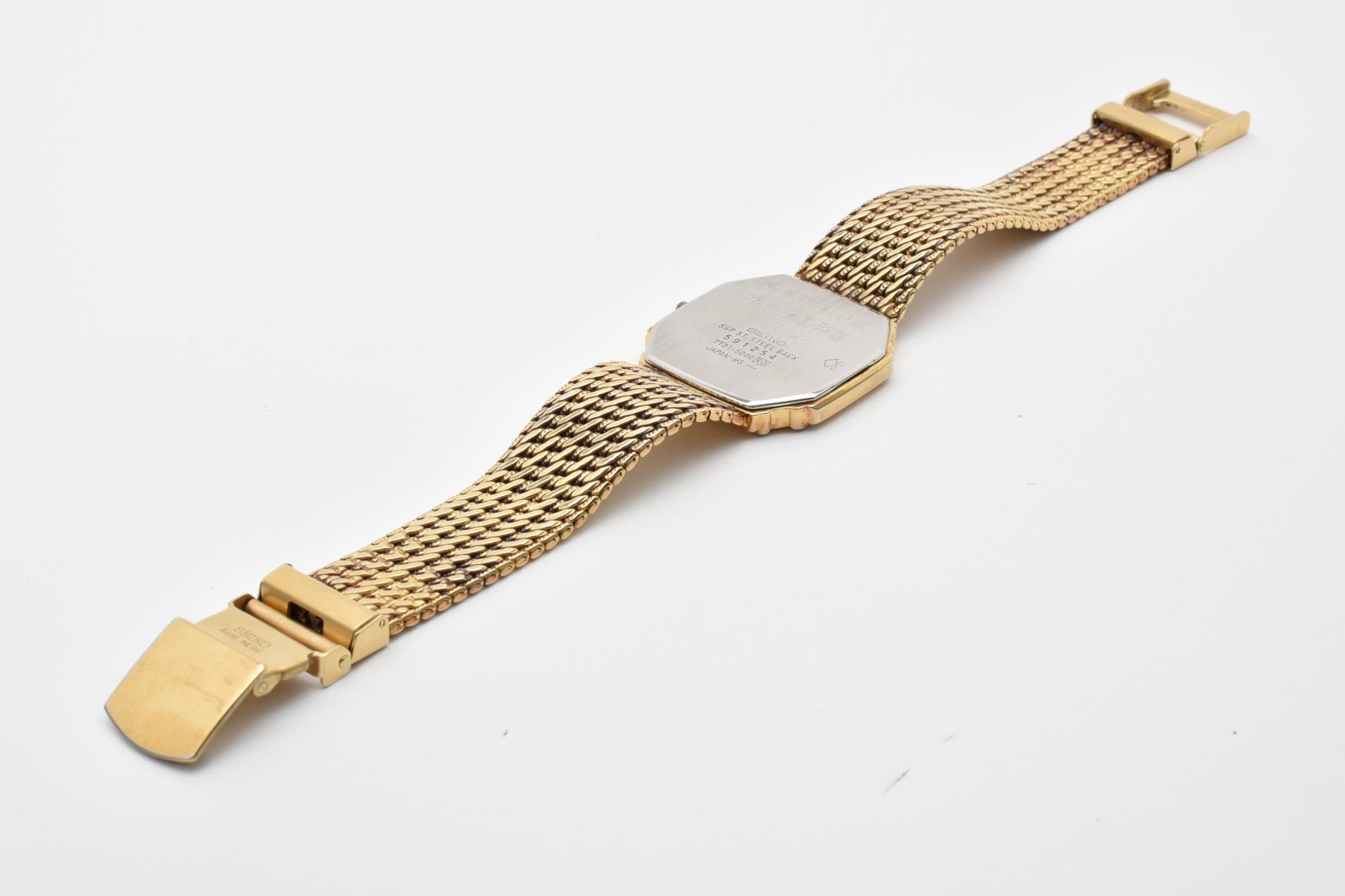[Exc+5]SEIKO Dolce 7731-5000 29mm Quartz Vintage Gold 1P Diamond Men’s Watch