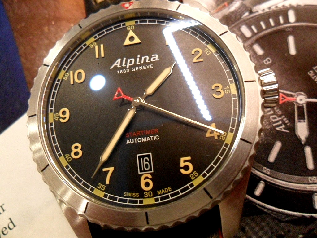 S/S Men’s Alpina Startimer Pilot 41.5 mm Swiss Automatic Watch AL525X4TS SP44/6