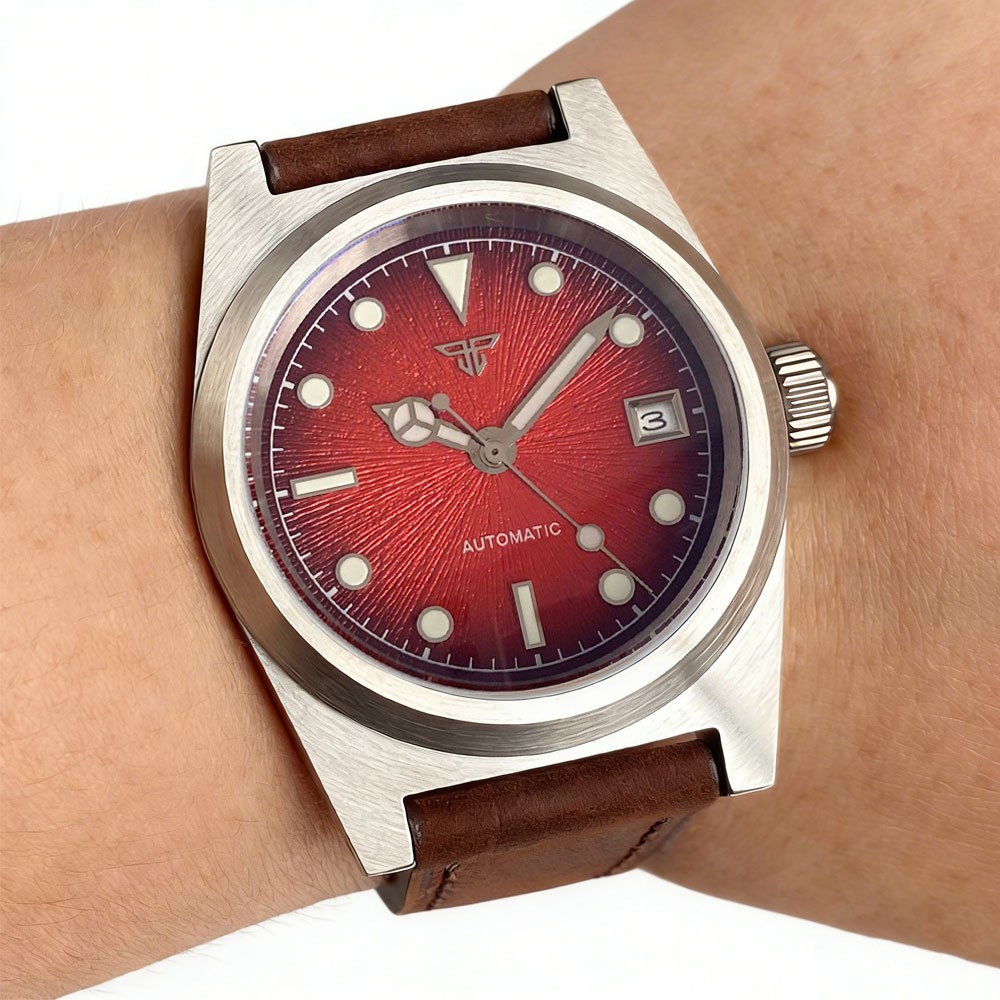 200M Diving Blue Red Miyota 8215 2824 Tandorio 38mm Watch Men Automatic Watch