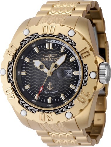Invicta Men Ocean Voyage 51mm Quartz Ocean Voyage Black, Grey, White, Gold Watch