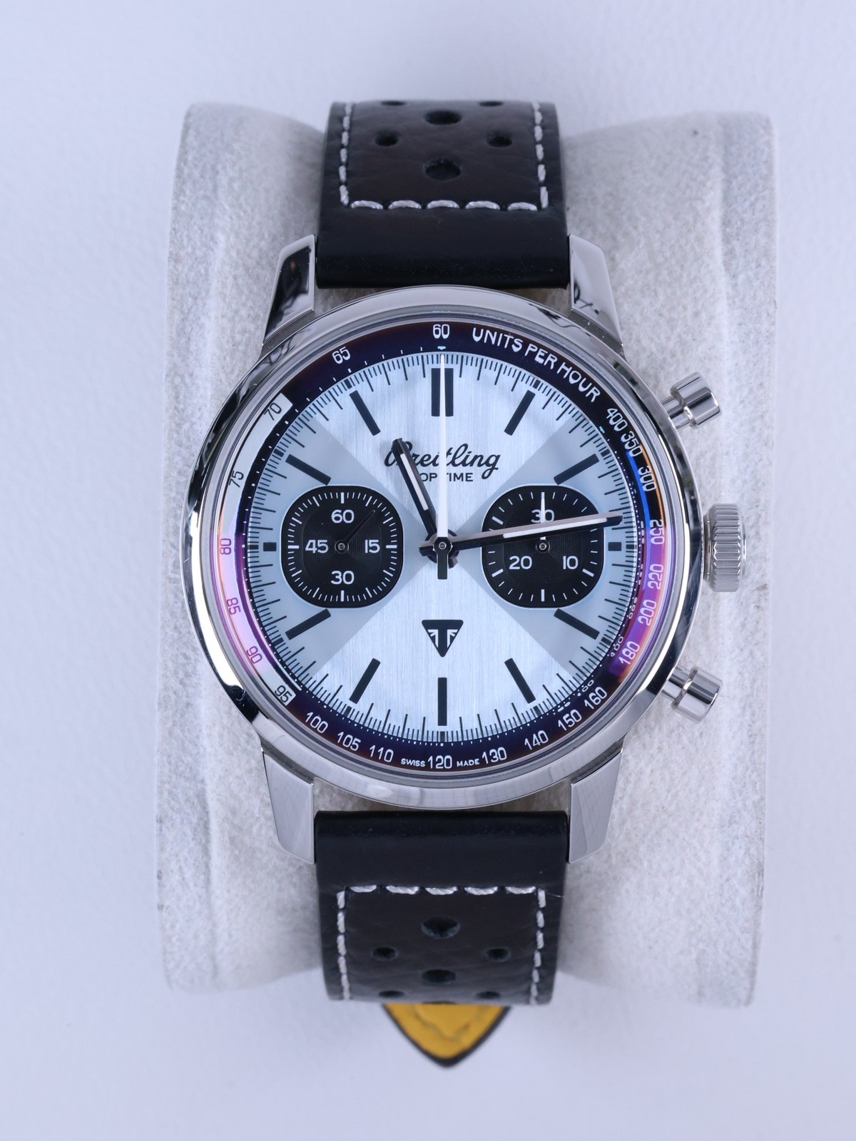Breitling Top Time B01 Triumph AB01764A1C1X1 41mm Sky Blue / Blue Dial Full Set