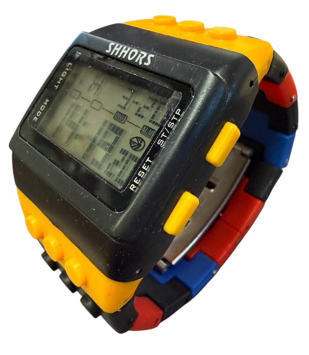 Shhors Building Blocks Digital Men’s Women’s Watch Sport LED New Battery Small