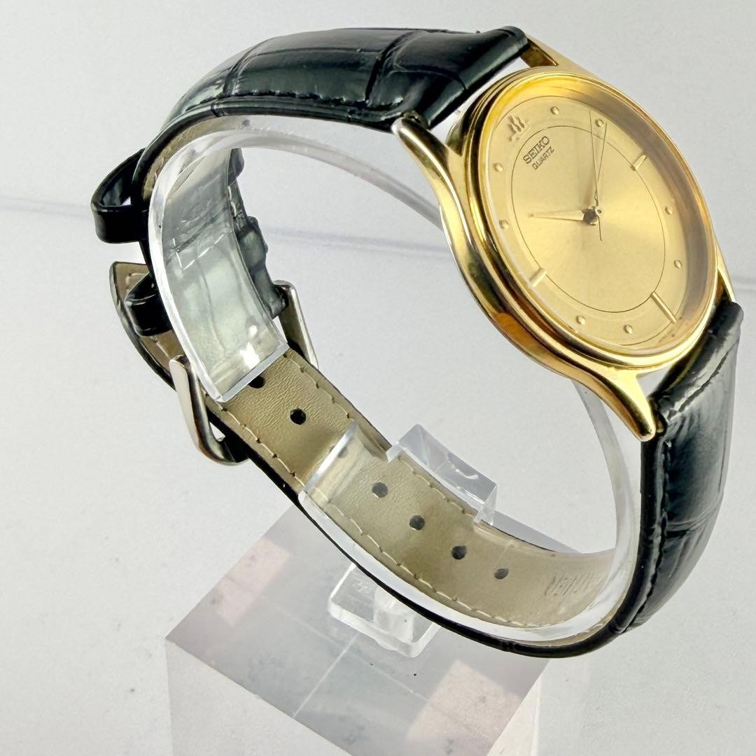 Seiko 2K01-0010 Gold Trident Quartz Men’s Watch 31.8mm Vintage Condition