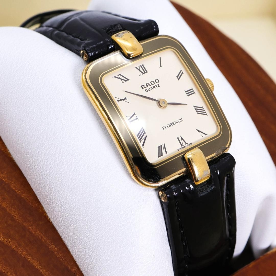 Rado Florence Square Ivory Roman Quartz Watch Japan 0714662