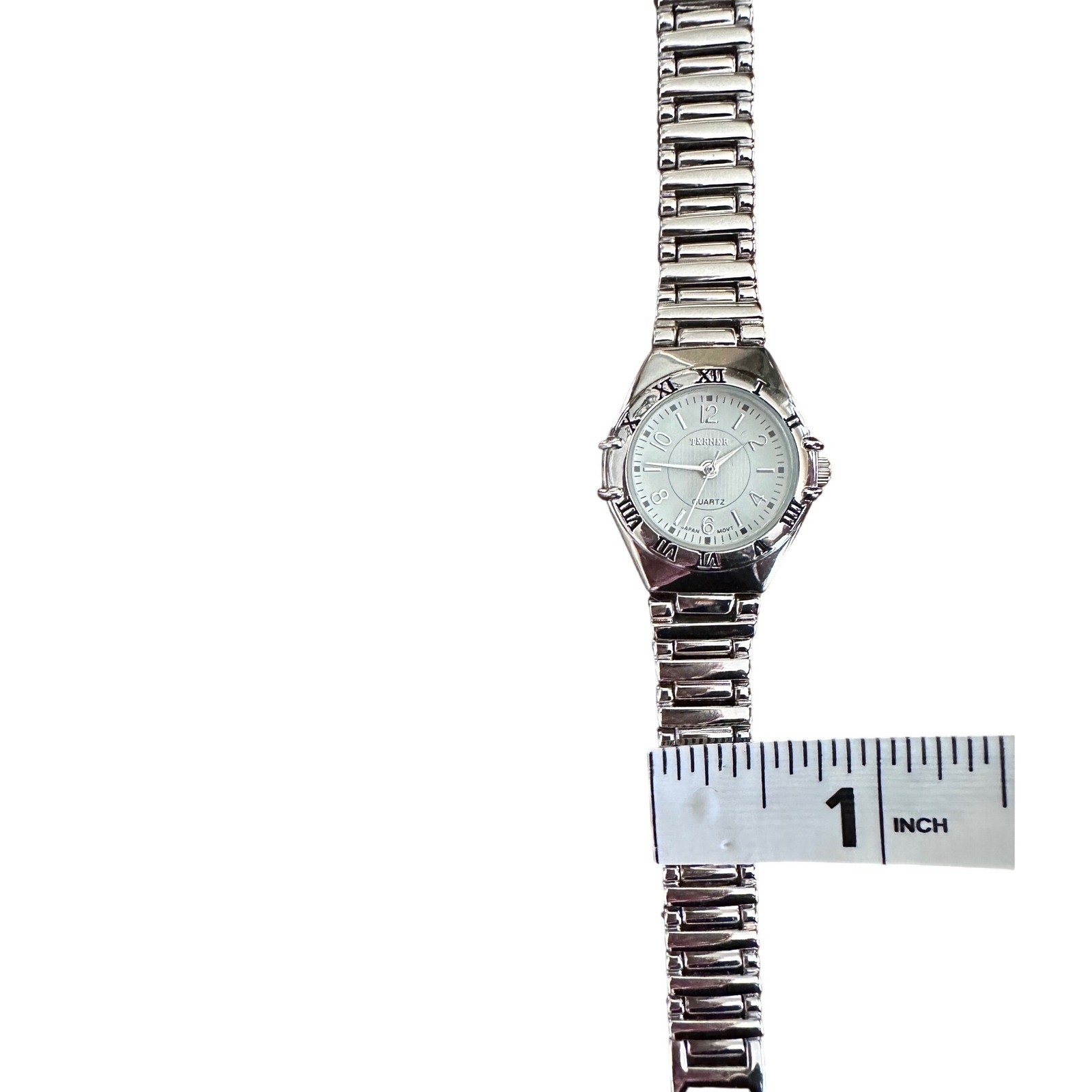 Vintage Bijoux Terner Silver Tone Link Bracelet WatchExtra Links New Battery
