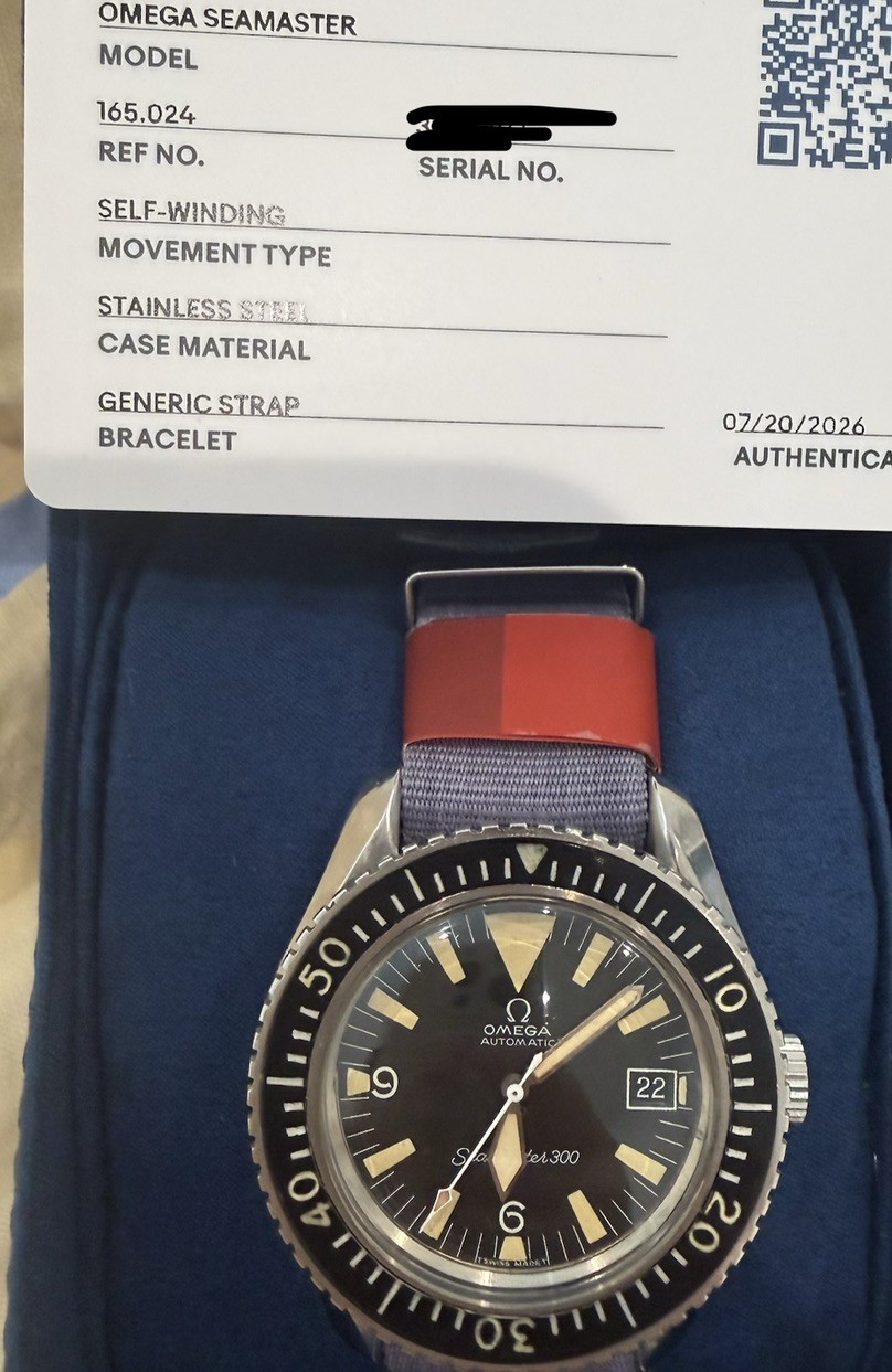 Vintage OMEGA Seamaster 300 Automatic Swiss Made Watch 165.024