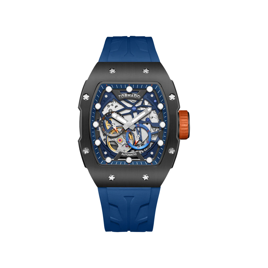 Tornado Xenith Men’s Automatic Watch | Blue Dial, 38.5x49mm, 100 m (10 ATM)