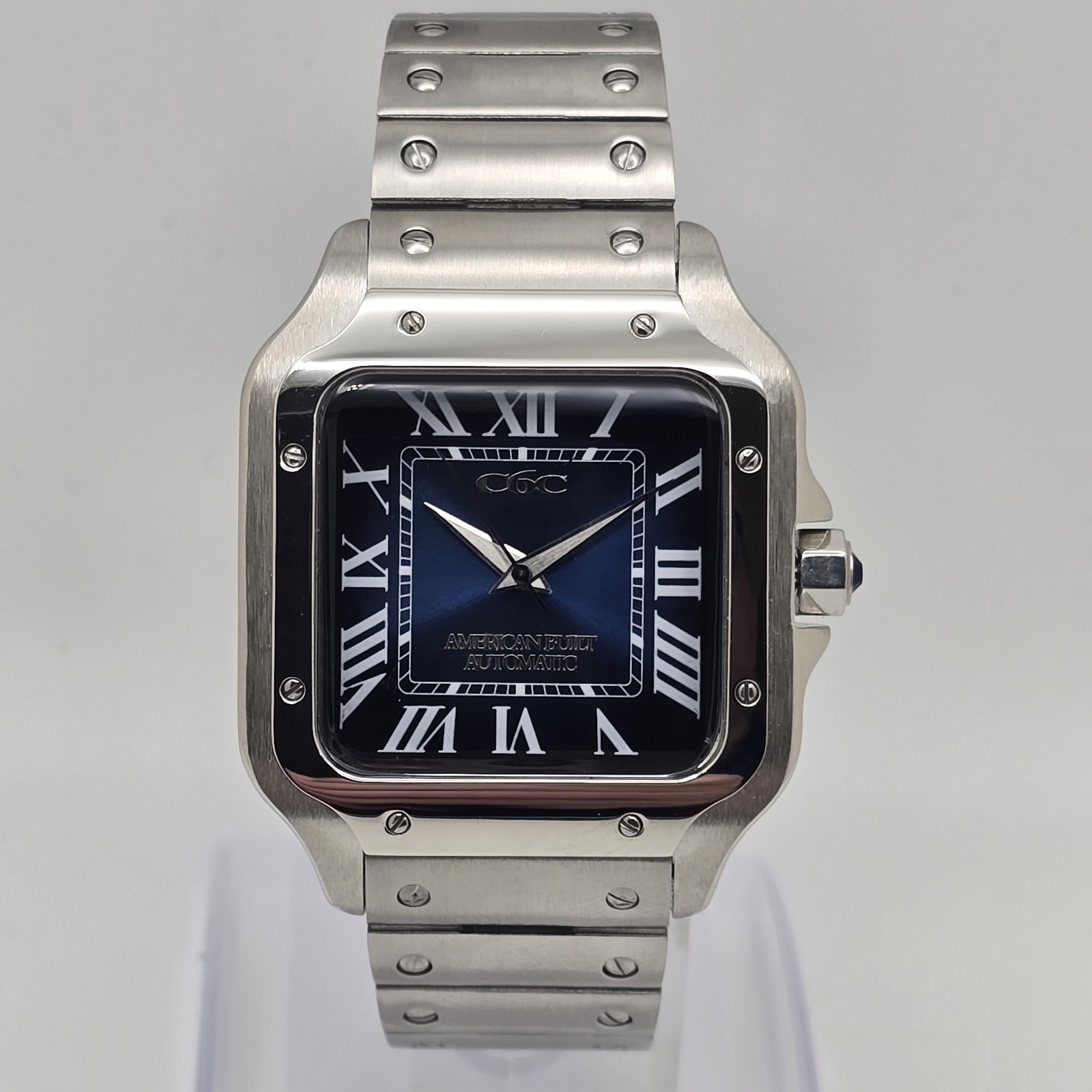 Custom-Built Automatic Watch – 38mm Tank-Style