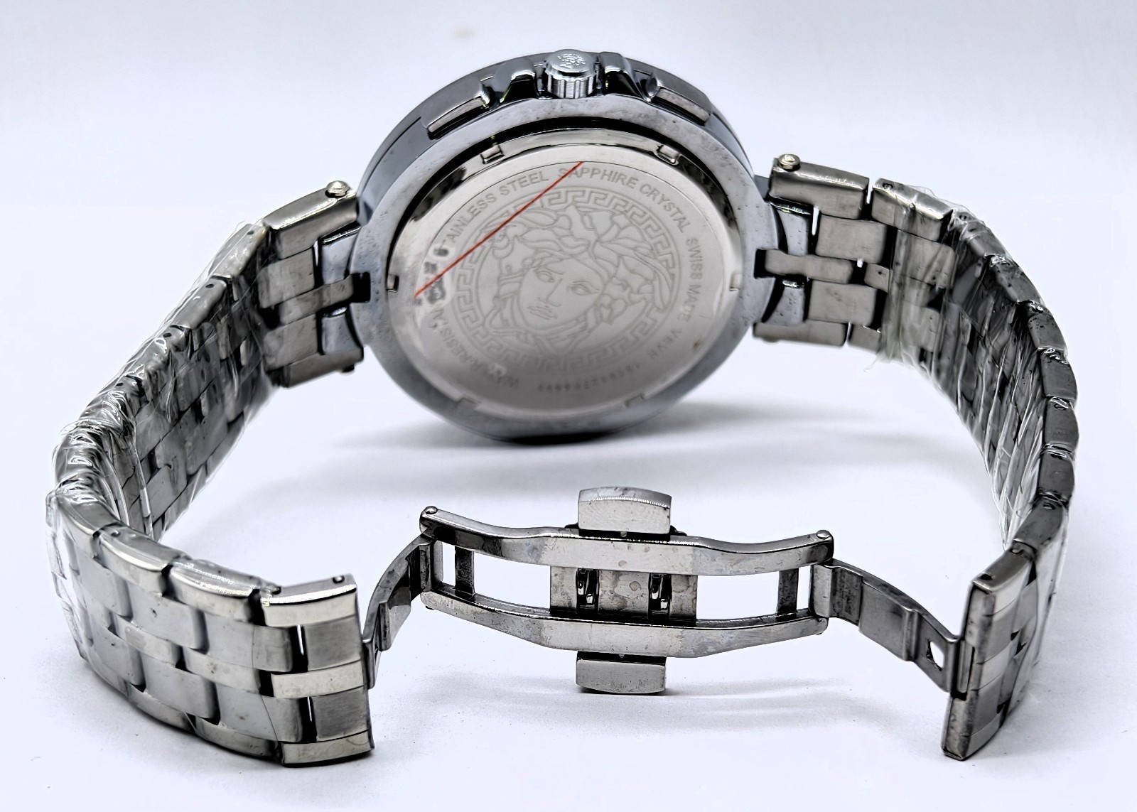 Fantastic Versace Chronograph Date Indicator Fix Bezel Men’s Wrist Watch