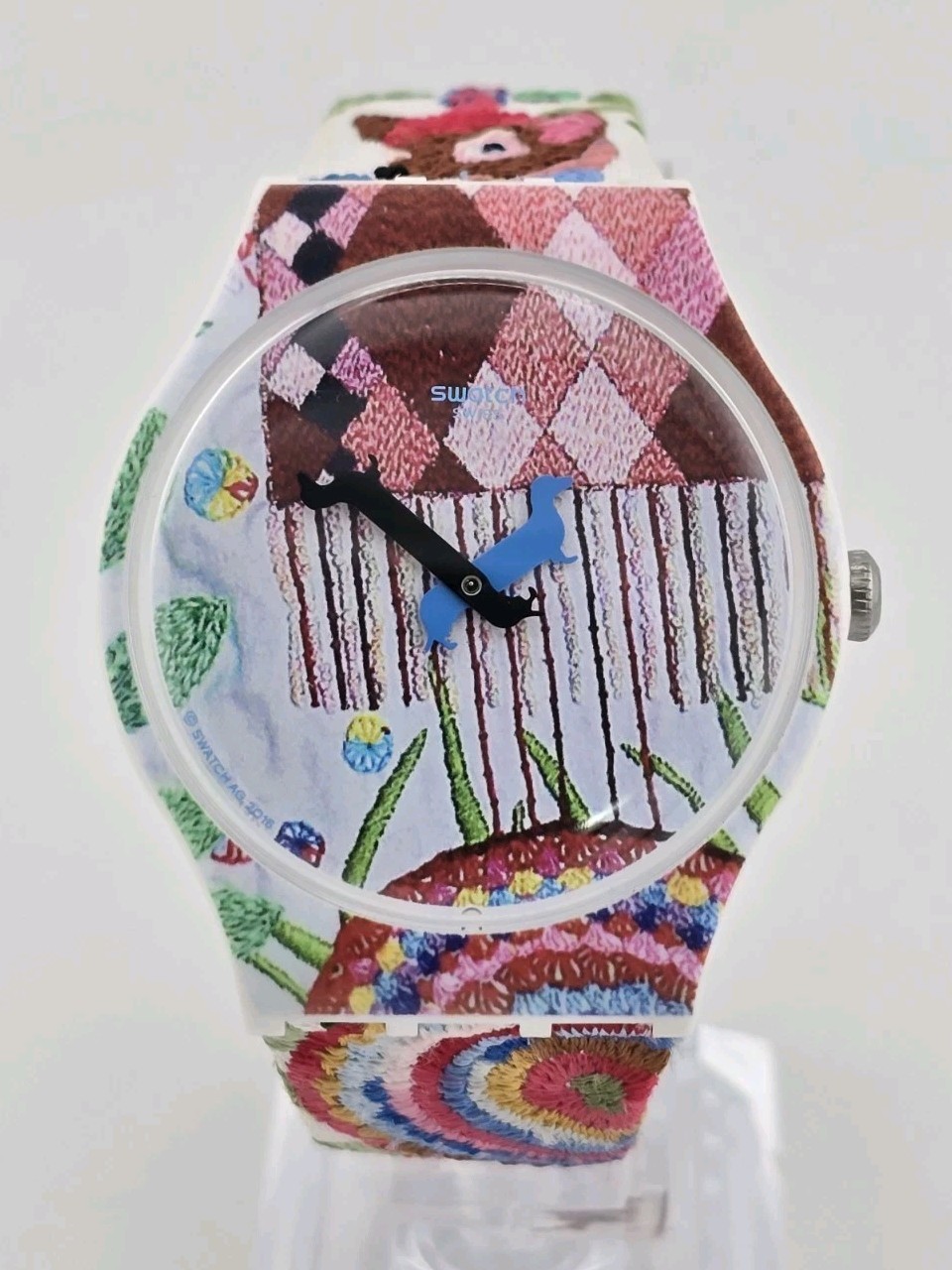 Original 2016 Swatch Art Watch – “Piolin’s Time” by Chiachio & Giannone SUOZ240S