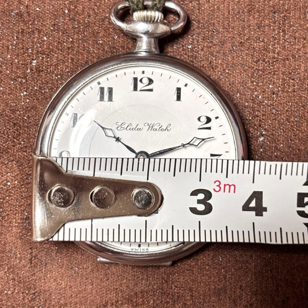 Elida Pocket Watch Hand-Wind Smoseco Antique Working No Service Needed