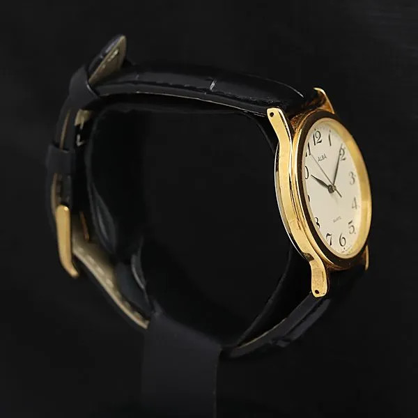 Working condition, excellent condition Seiko Alba V501-6K80 Quartz Ivory Dial Me