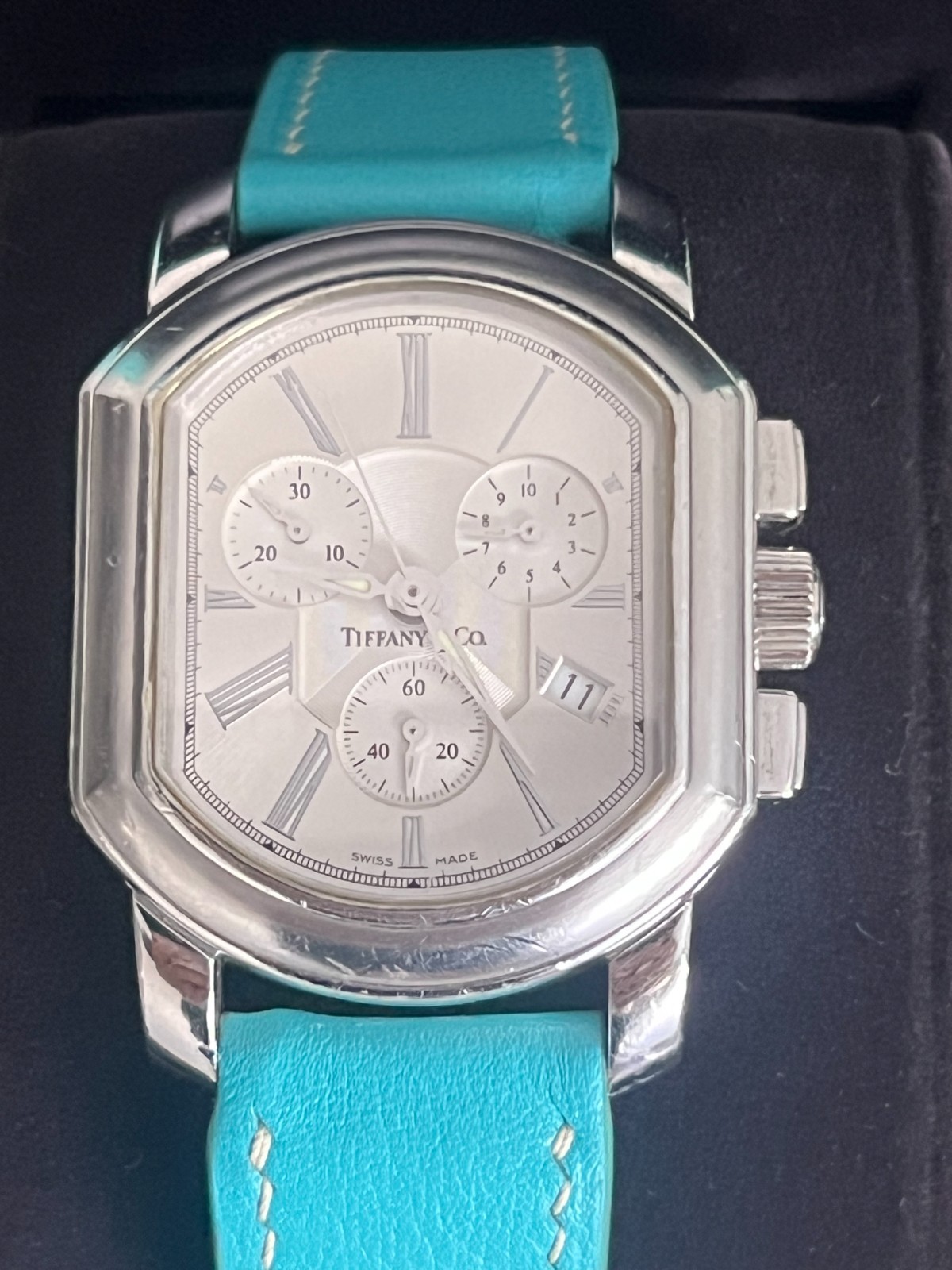 Tiffany & Co. Mark Coupe Quartz Chronograph Men’s Watch in Stainless Steel