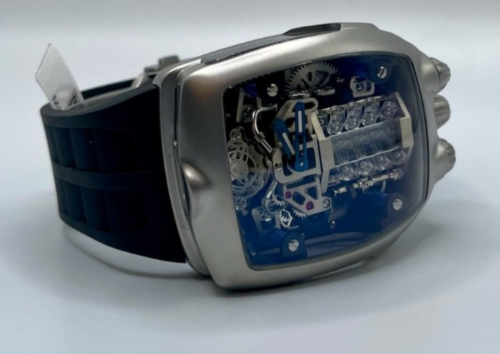 Montres Prestige Invicta Auto Engine Men’s Watch W/ Skeleton Dial 44mm MPW-0153